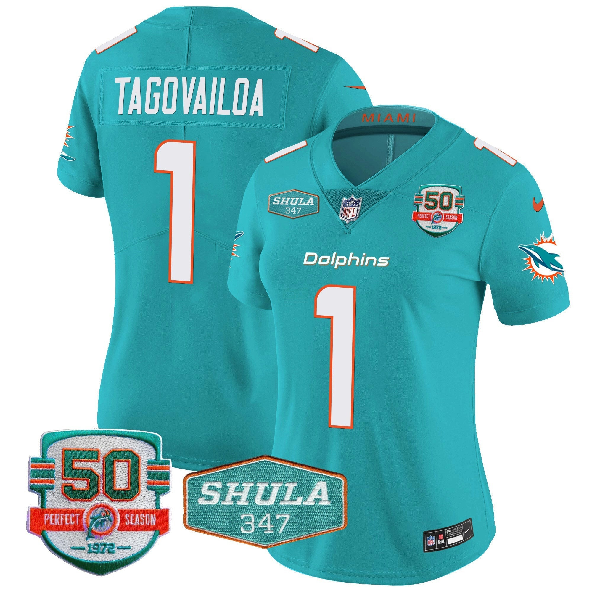 Camisa NFL Women’s Shula 347 Patch Vapor Jersey