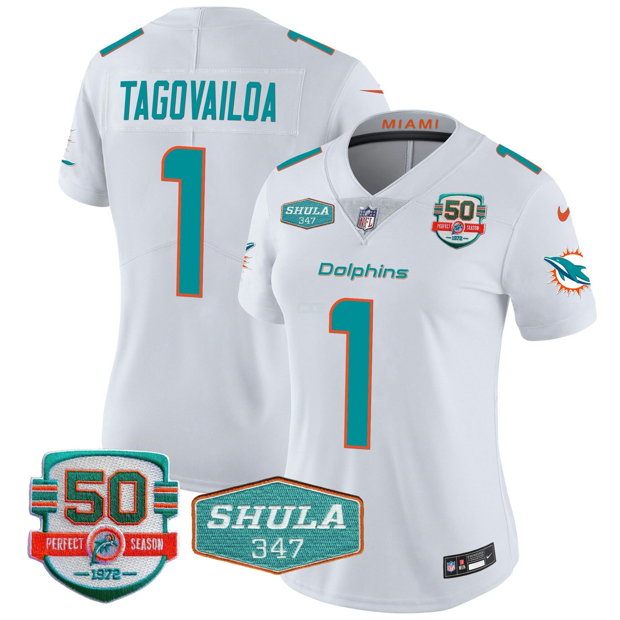 Camisa NFL Women’s Shula 347 Patch Vapor Jersey