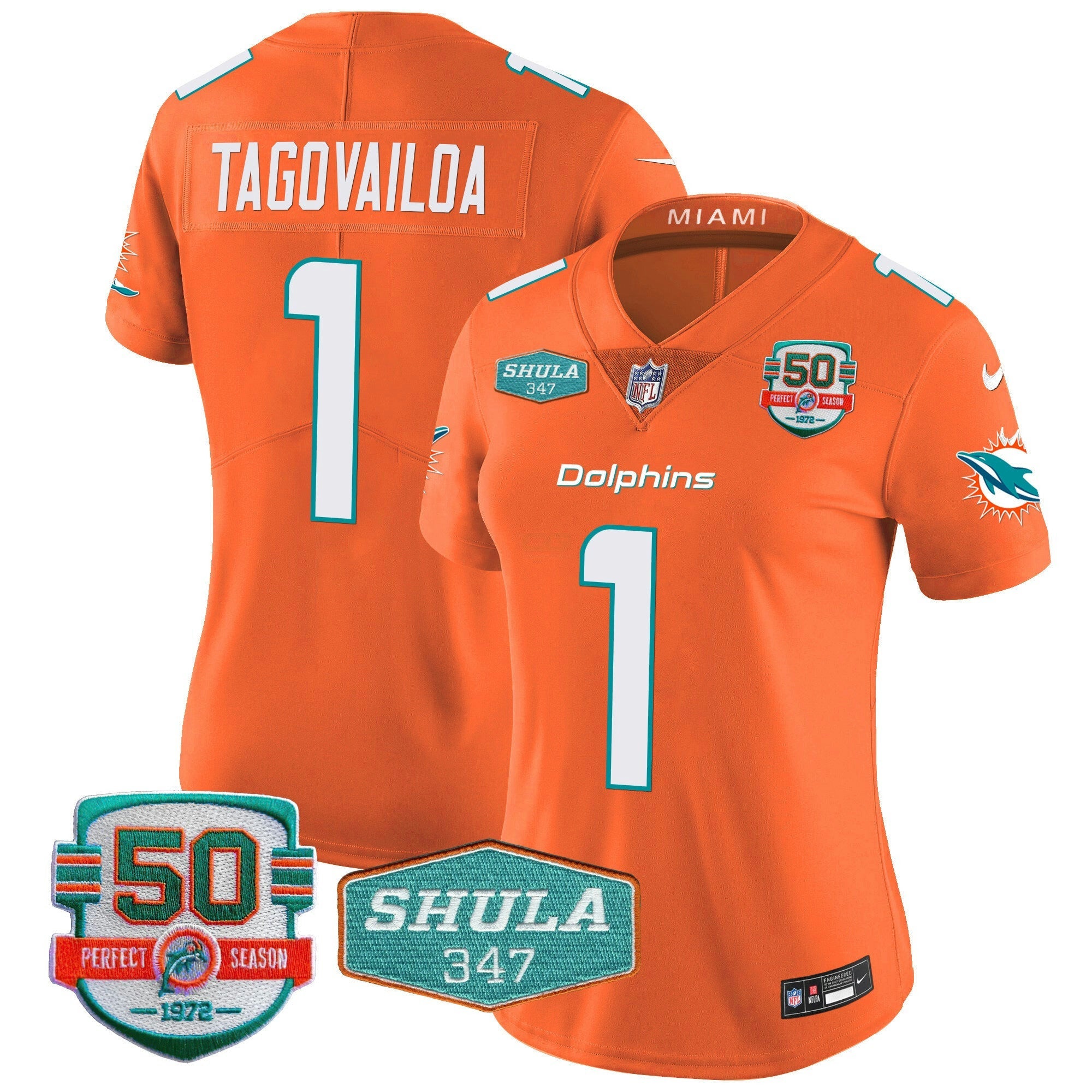 Camisa NFL Women’s Shula 347 Patch Vapor Jersey