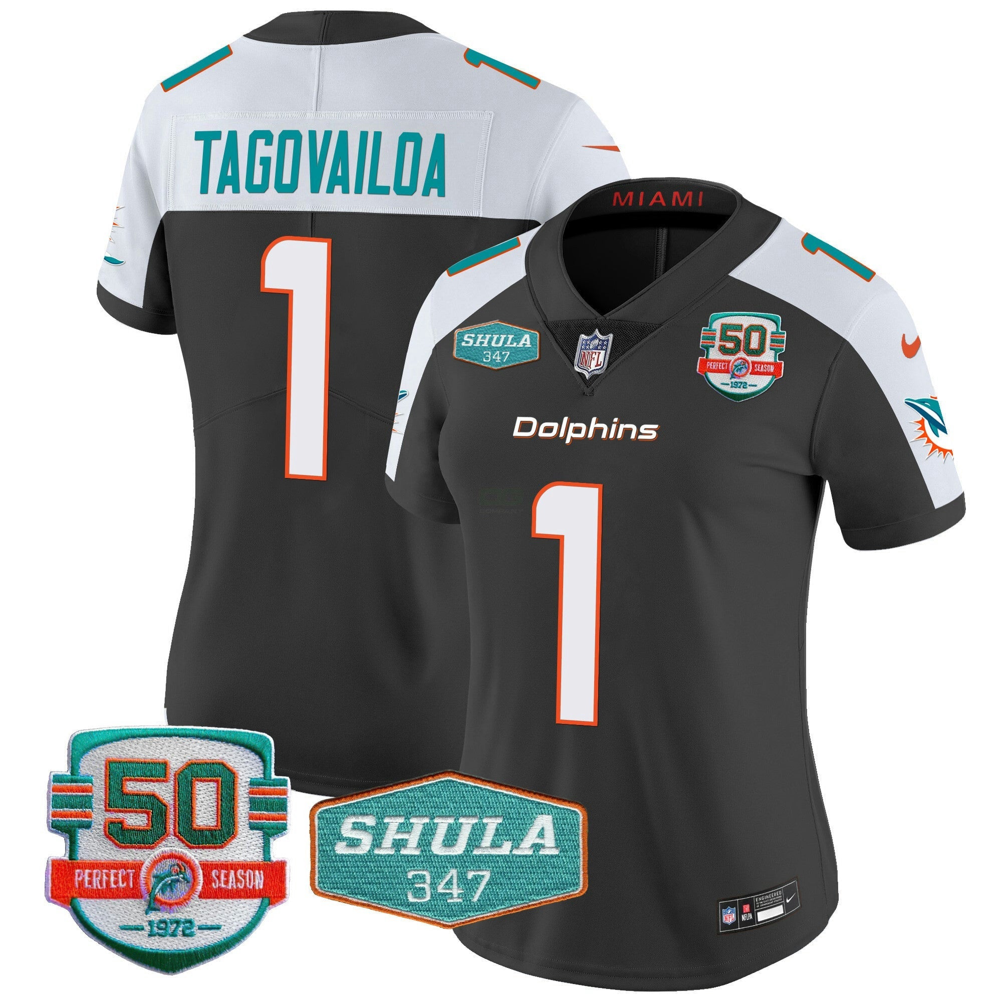 Camisa NFL Women’s Shula 347 Patch Vapor Jersey