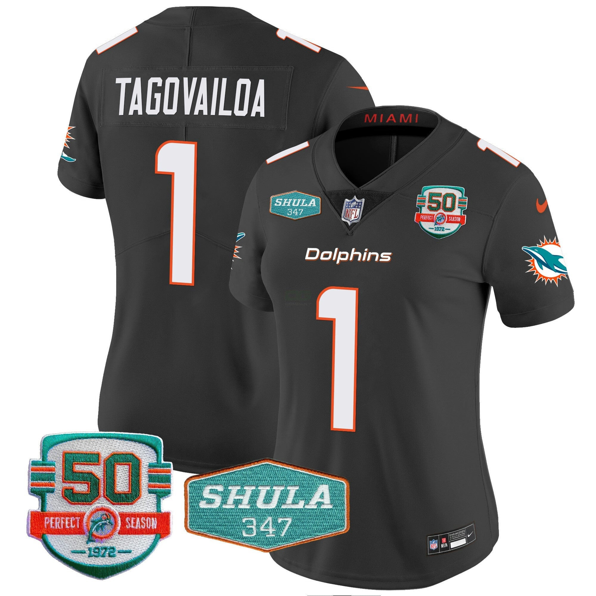 Camisa NFL Women’s Shula 347 Patch Vapor Jersey