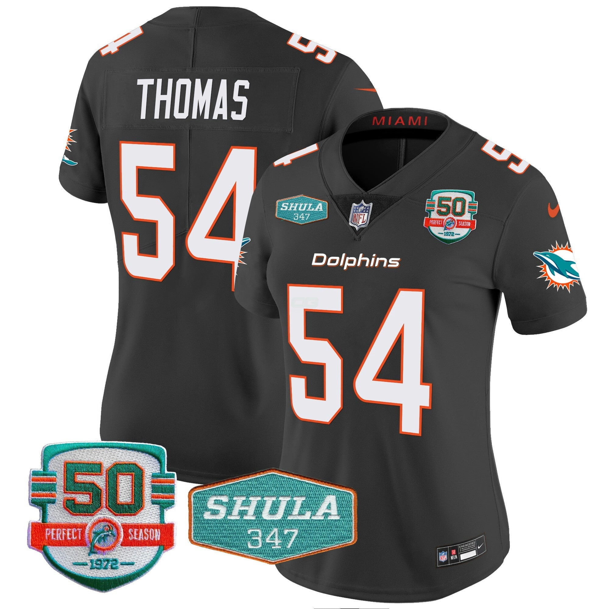 Camisa NFL Women’s Shula 347 Patch Vapor Jersey