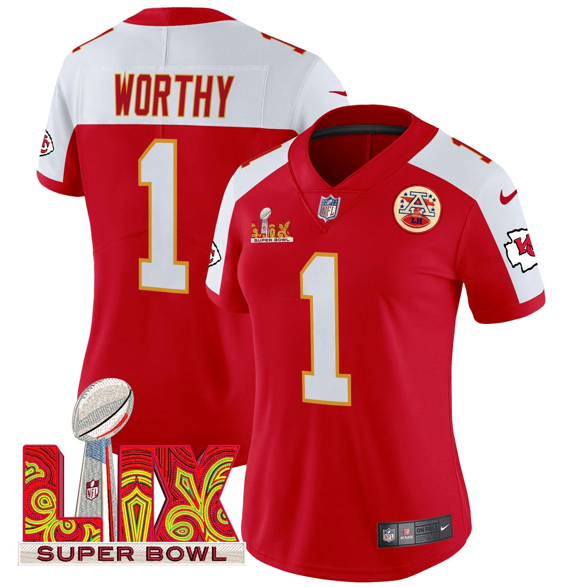 Camisa NFL Women’s Super Bowl LIX Patch Vapor Limited Jersey