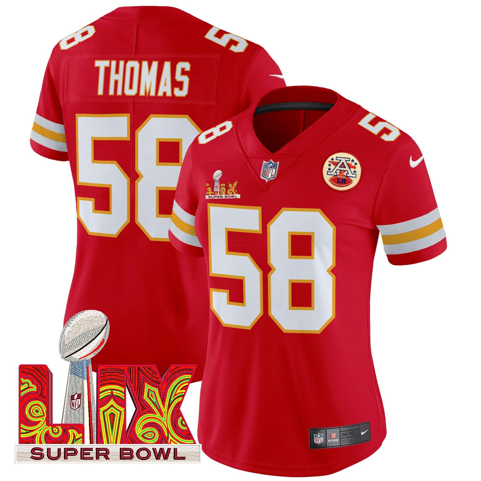 Camisa NFL Women’s Super Bowl LIX Patch Vapor Limited Jersey