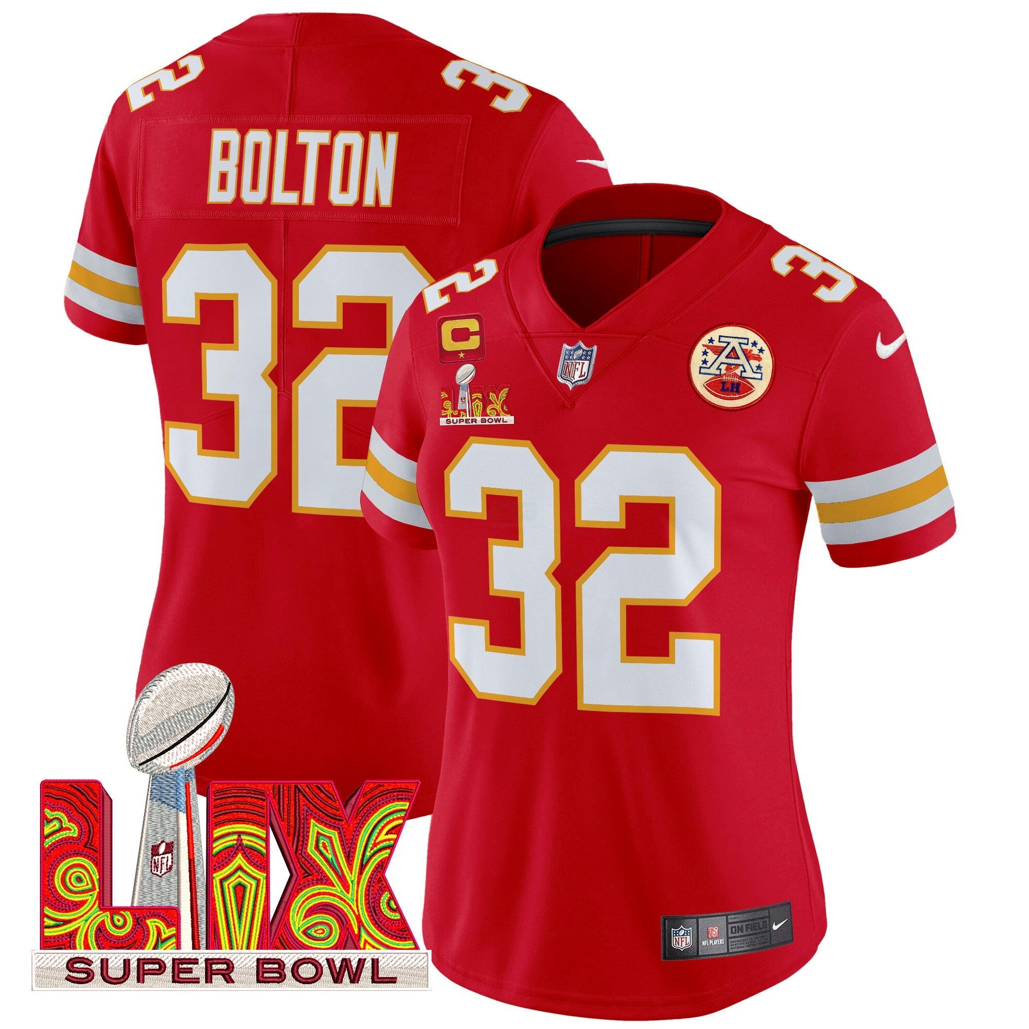 Camisa NFL Women’s Super Bowl LIX Patch Vapor Limited Jersey