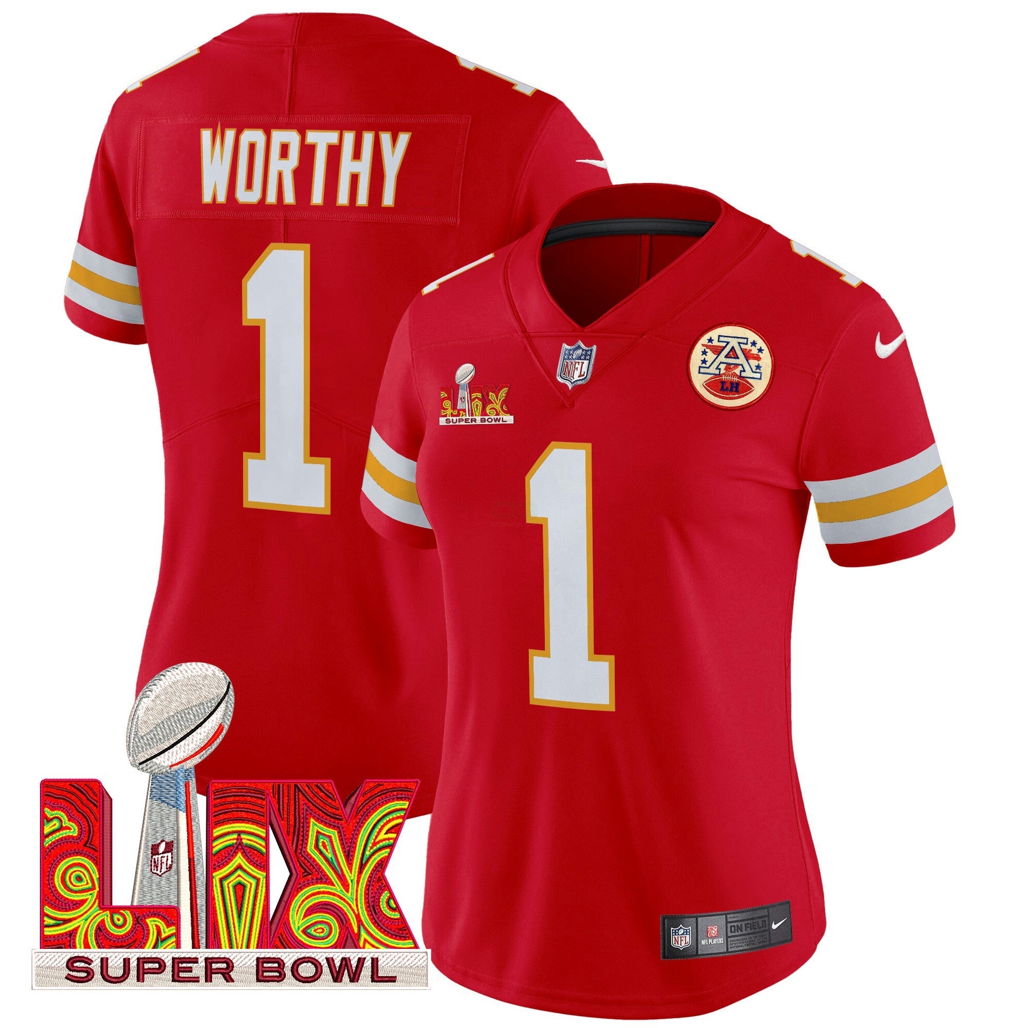 Camisa NFL Women’s Super Bowl LIX Patch Vapor Limited Jersey