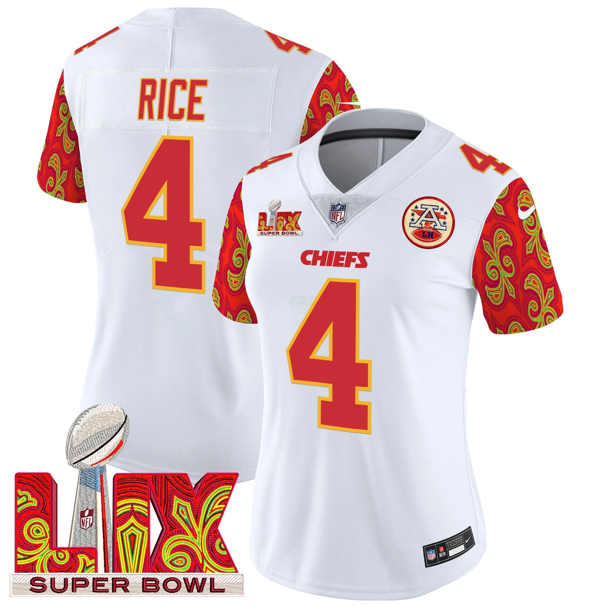 Camisa NFL Women’s Super Bowl LIX Style Vapor Limited Jersey
