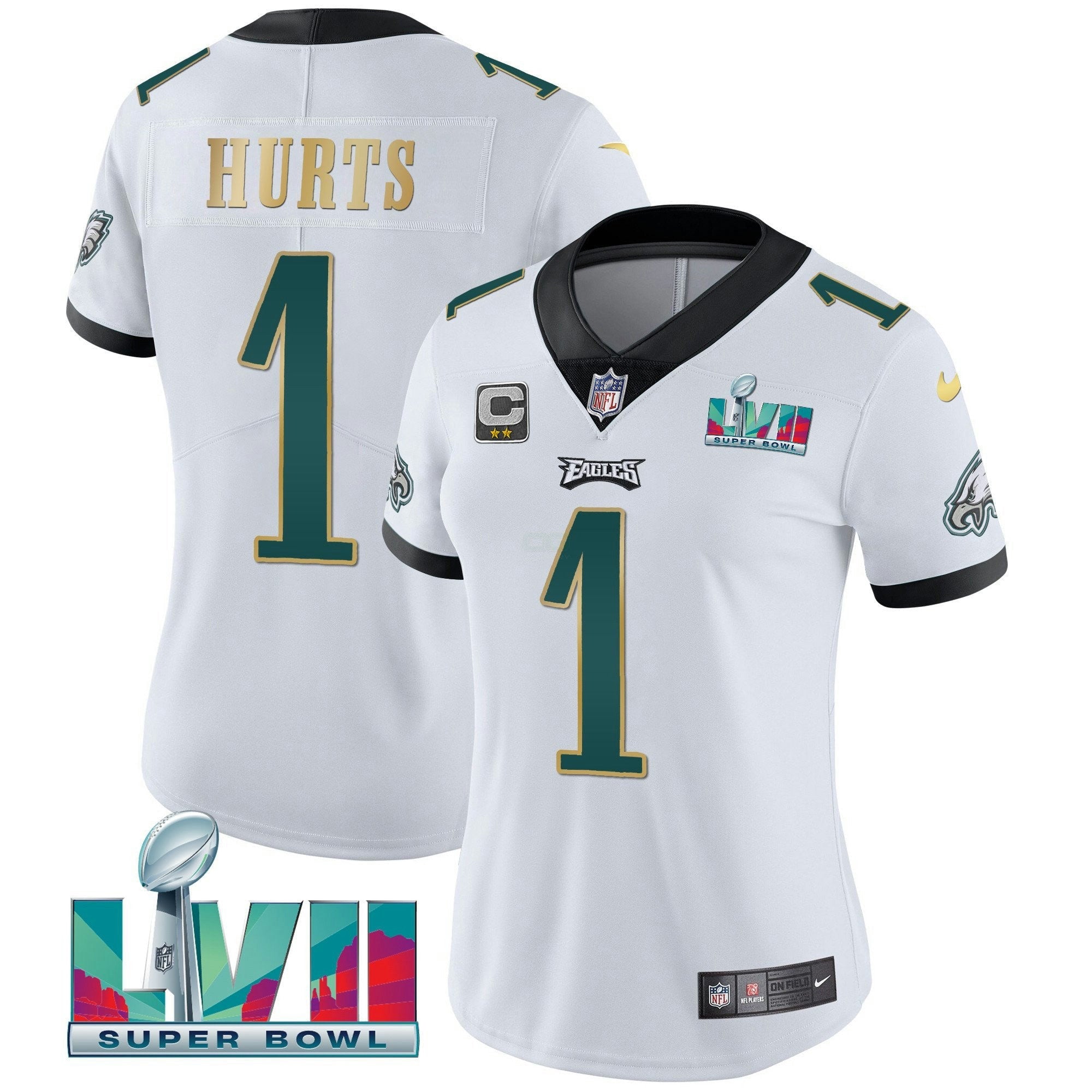 Camisa NFL Women’s Super Bowl LVII Dourada Trim Jersey