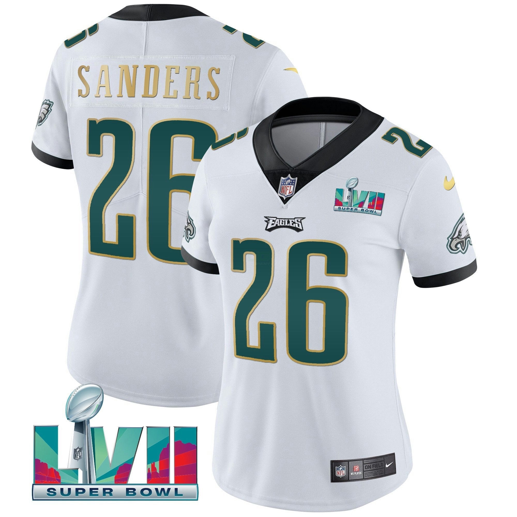 Camisa NFL Women’s Super Bowl LVII Dourada Trim Jersey
