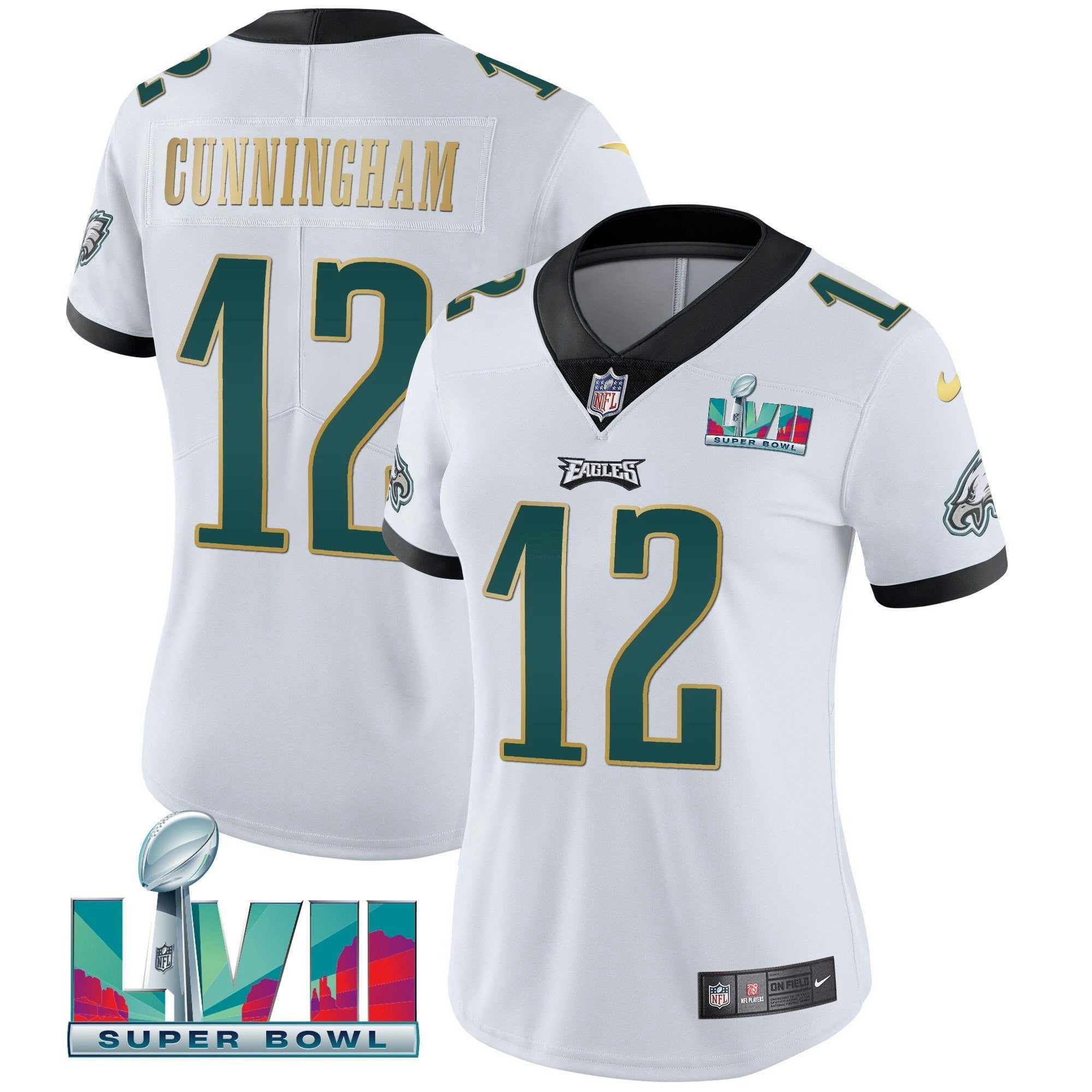 Camisa NFL Women’s Super Bowl LVII Dourada Trim Jersey