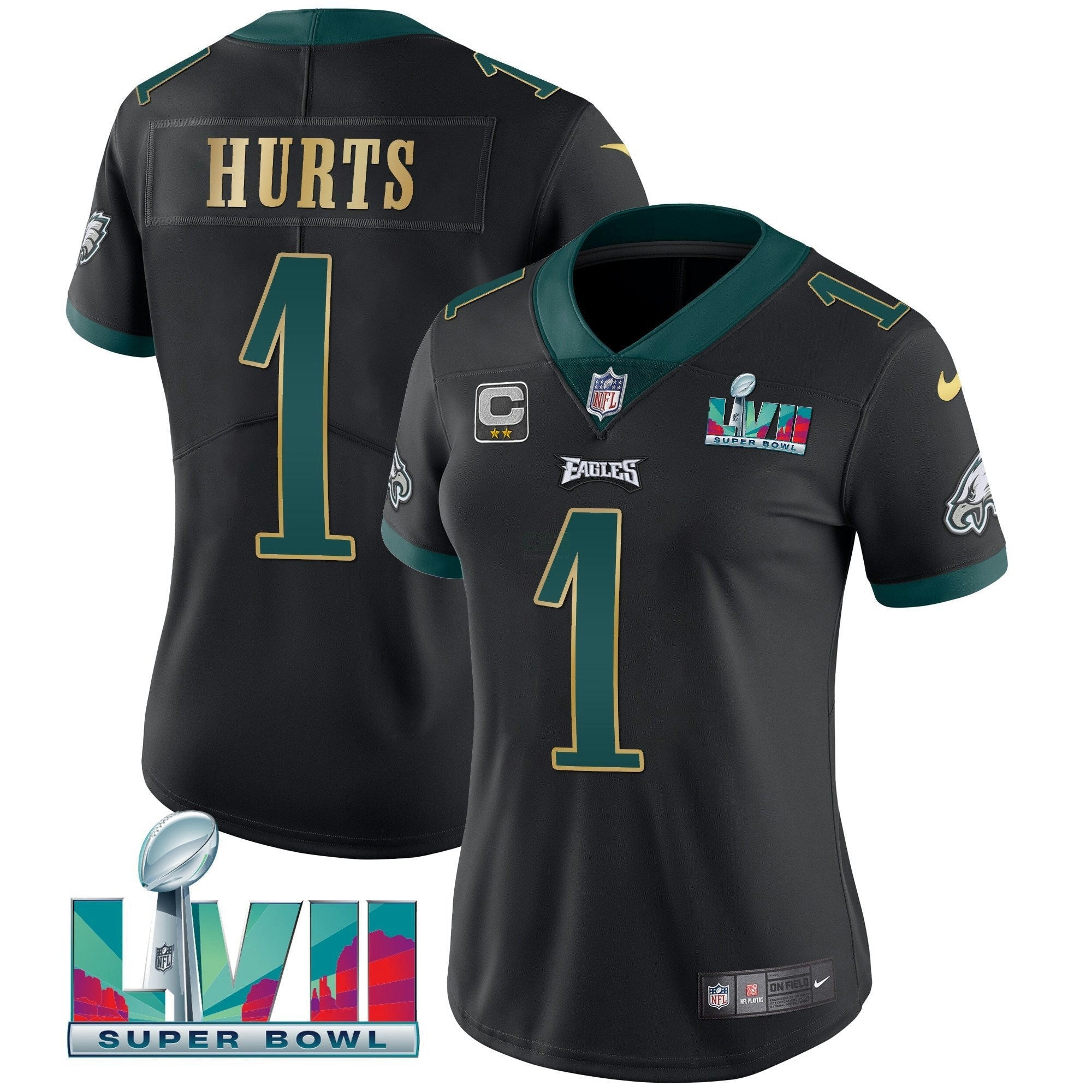 Camisa NFL Women’s Super Bowl LVII Dourada Trim Jersey