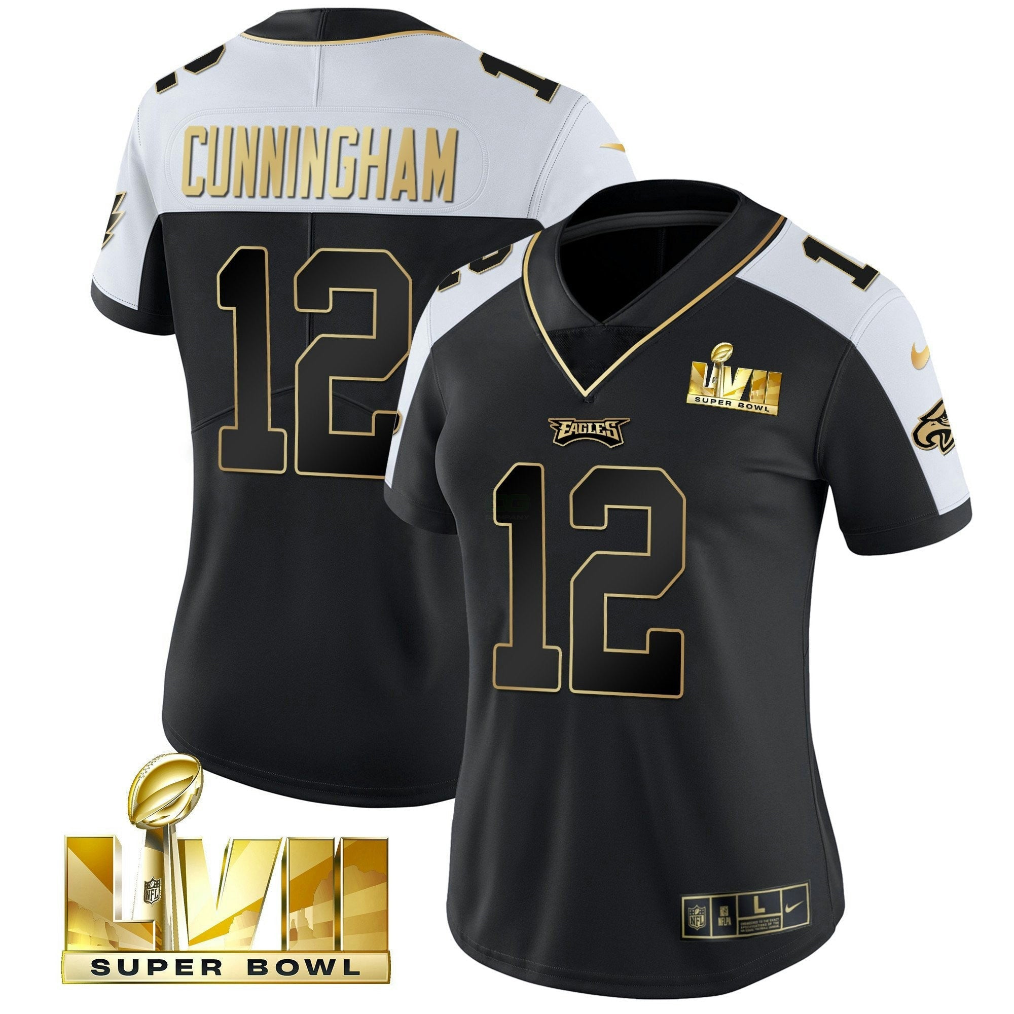 Camisa NFL Women’s Super Bowl LVII Dourada Vapor Jersey