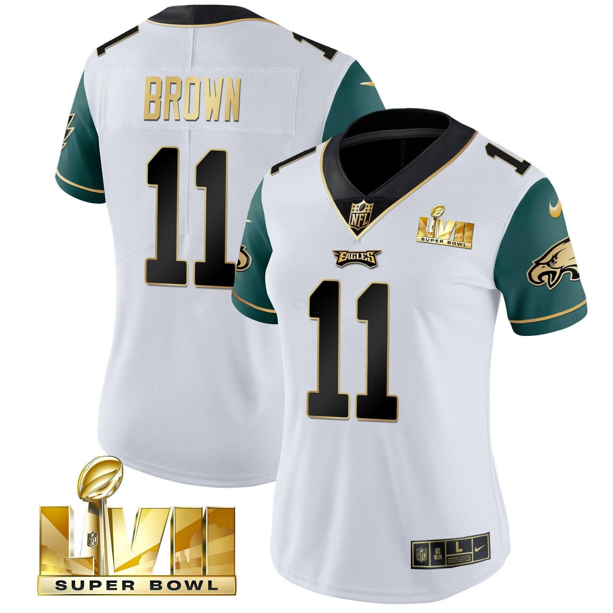 Camisa NFL Women’s Super Bowl LVII Dourada Vapor Jersey