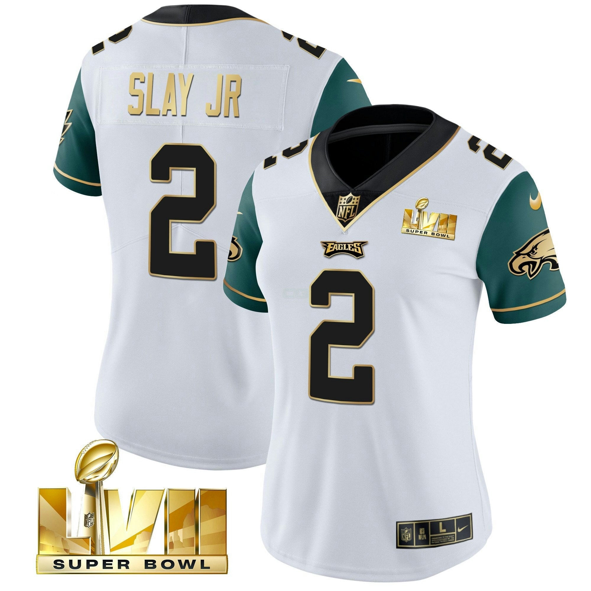 Camisa NFL Women’s Super Bowl LVII Dourada Vapor Jersey