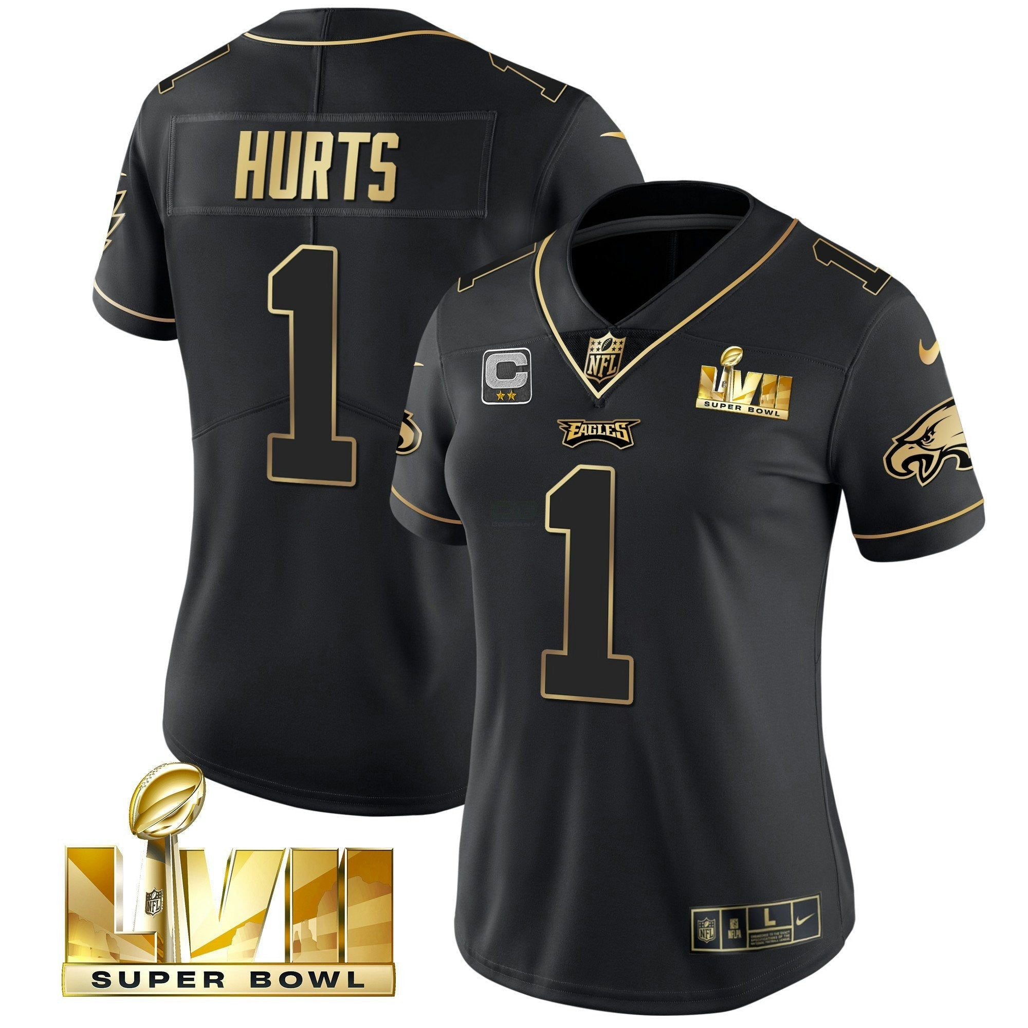 Camisa NFL Women’s Super Bowl LVII Dourada Vapor Jersey