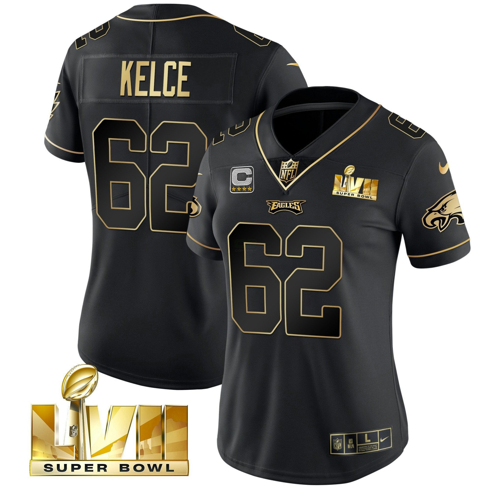 Camisa NFL Women’s Super Bowl LVII Dourada Vapor Jersey