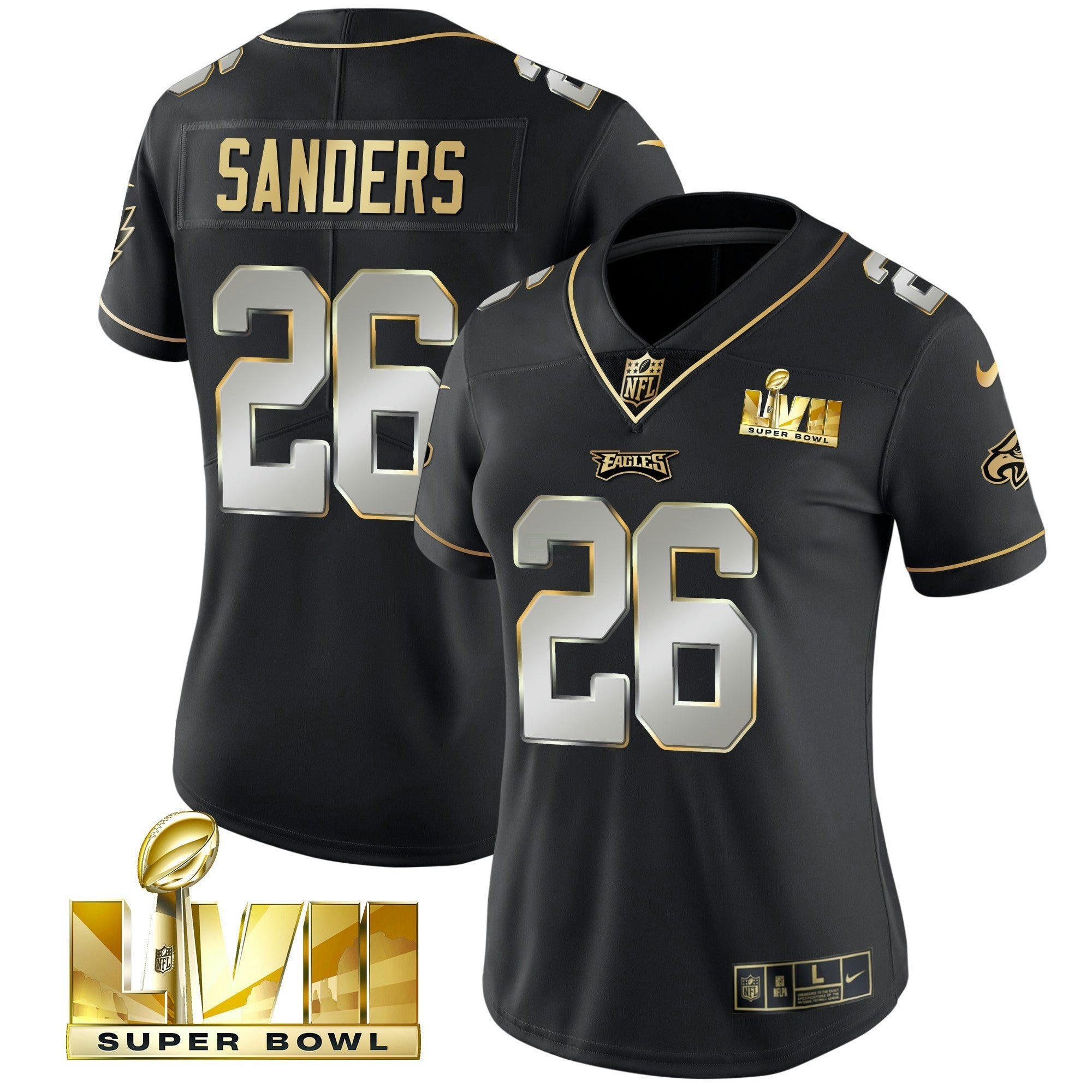 Camisa NFL Women’s Super Bowl LVII Dourada Vapor Jersey