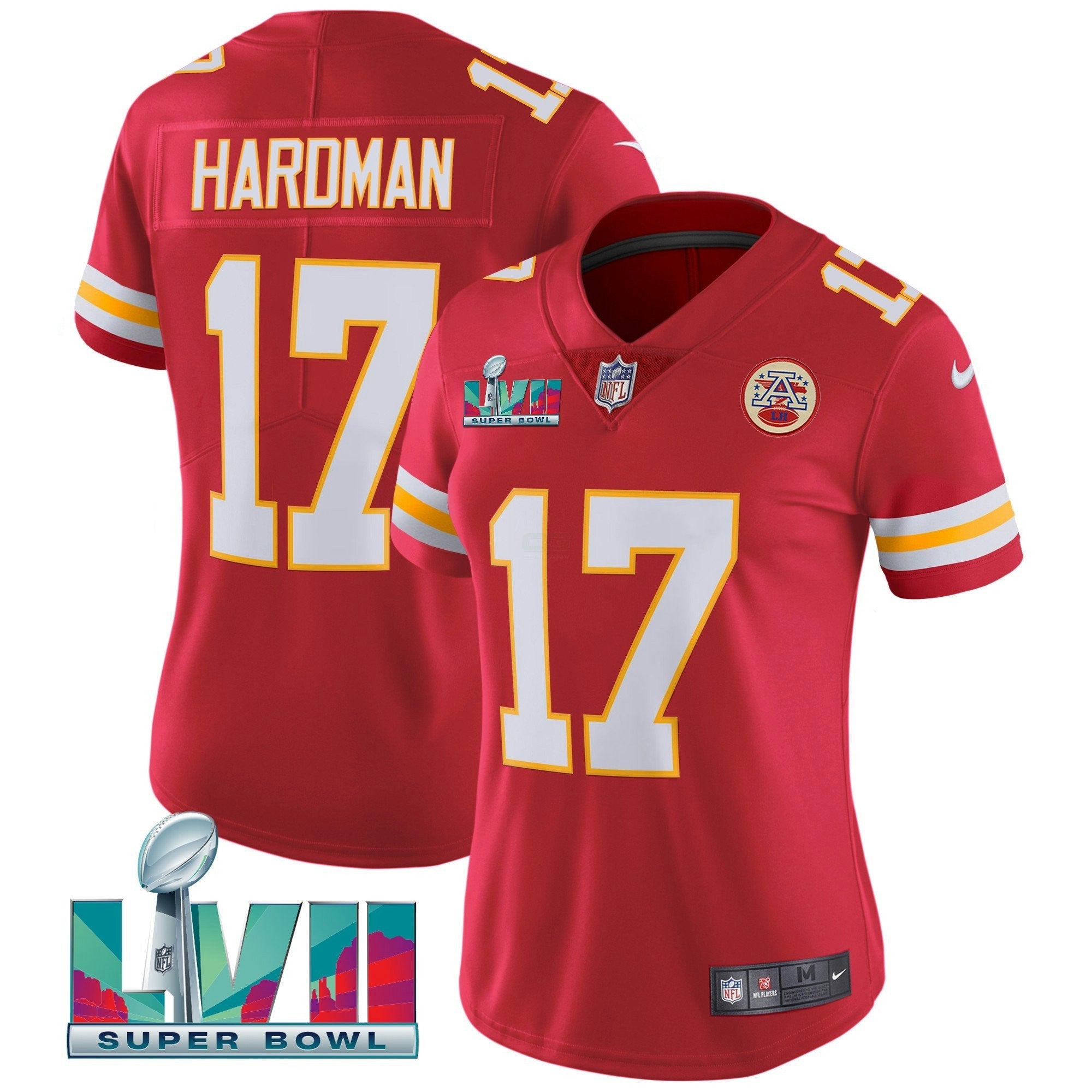 Camisa NFL Women’s Super Bowl LVII Vermelha Dourada Vapor Jersey