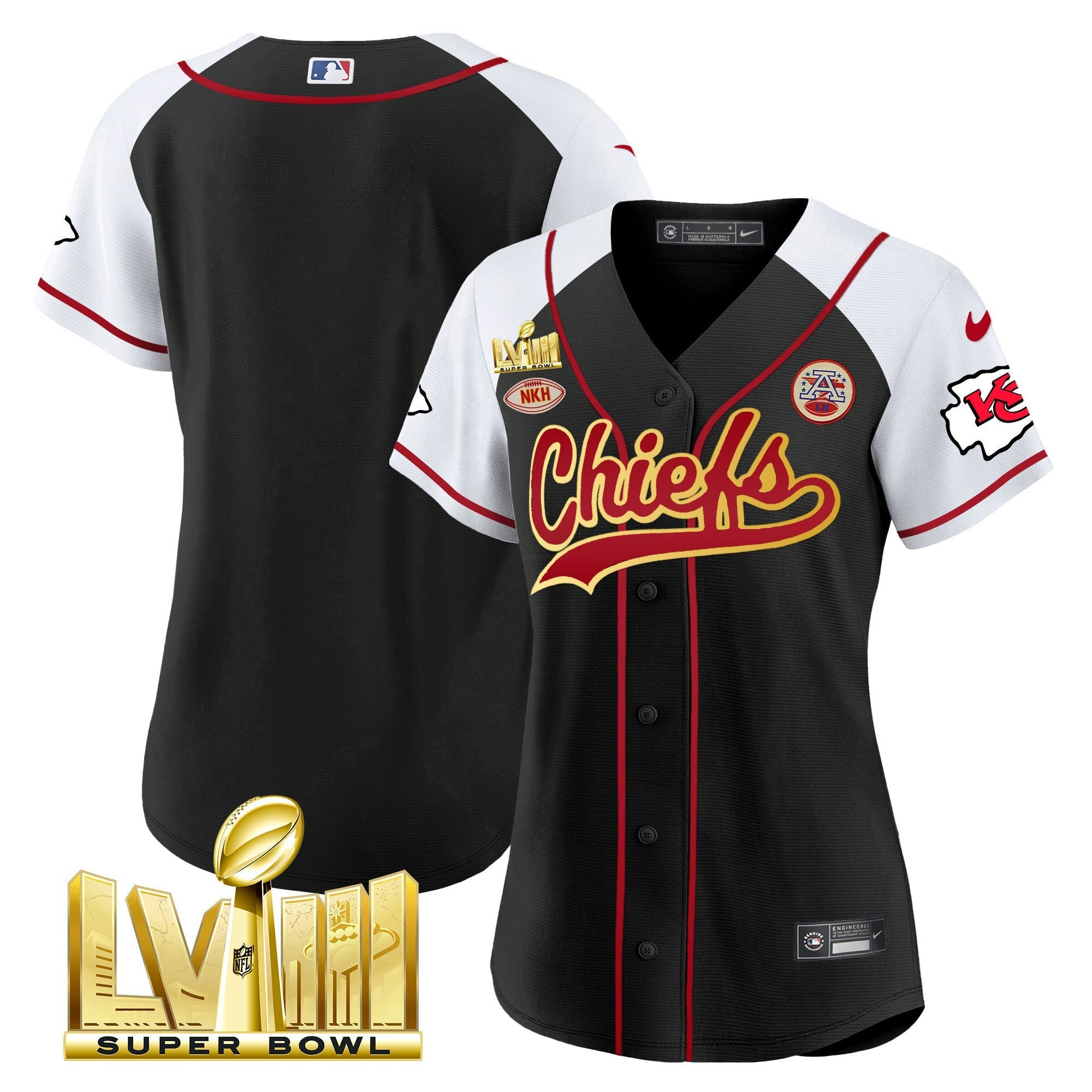 Camisa NFL Women’s Super Bowl LVIII Dourada Patch Jersey