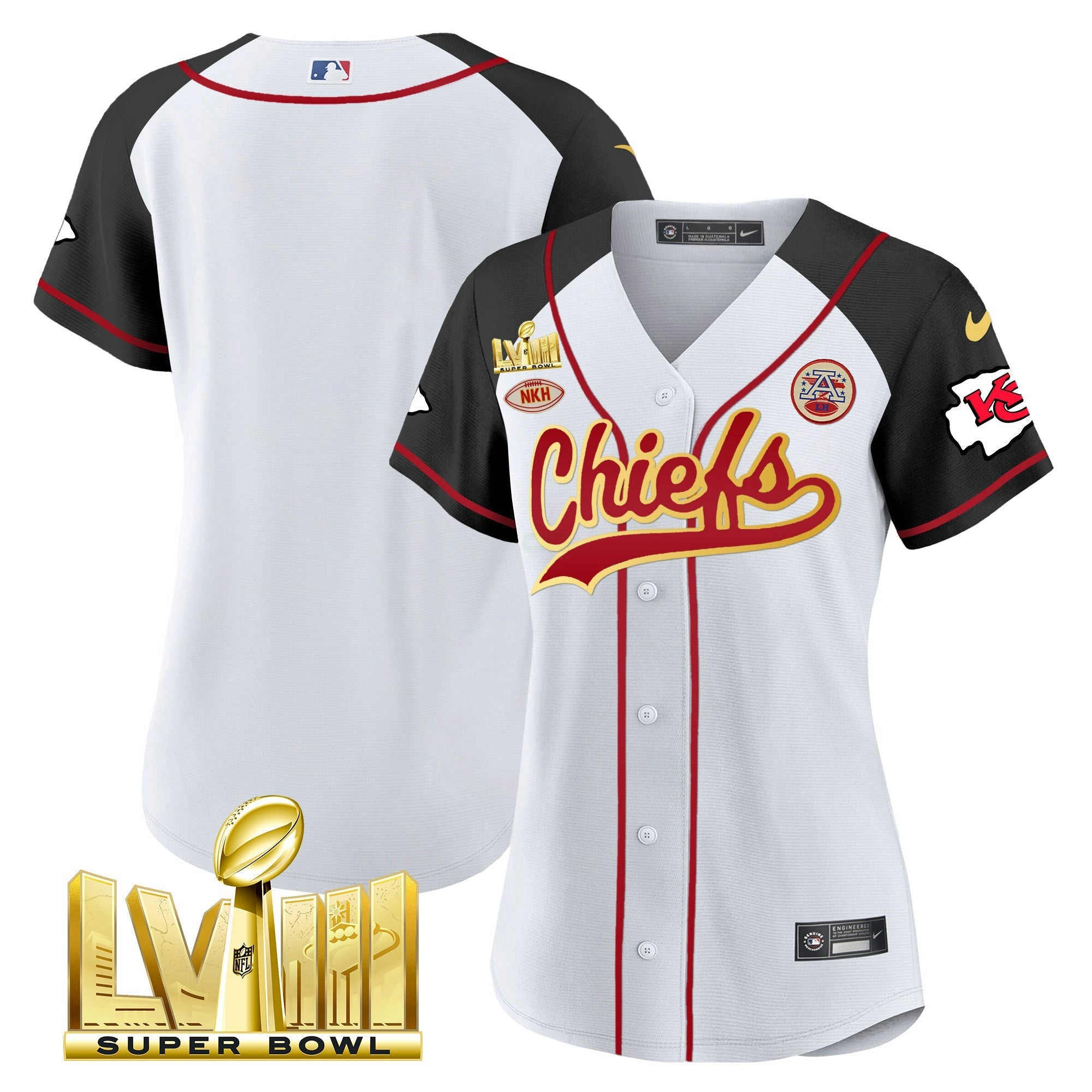 Camisa NFL Women’s Super Bowl LVIII Dourada Patch Jersey