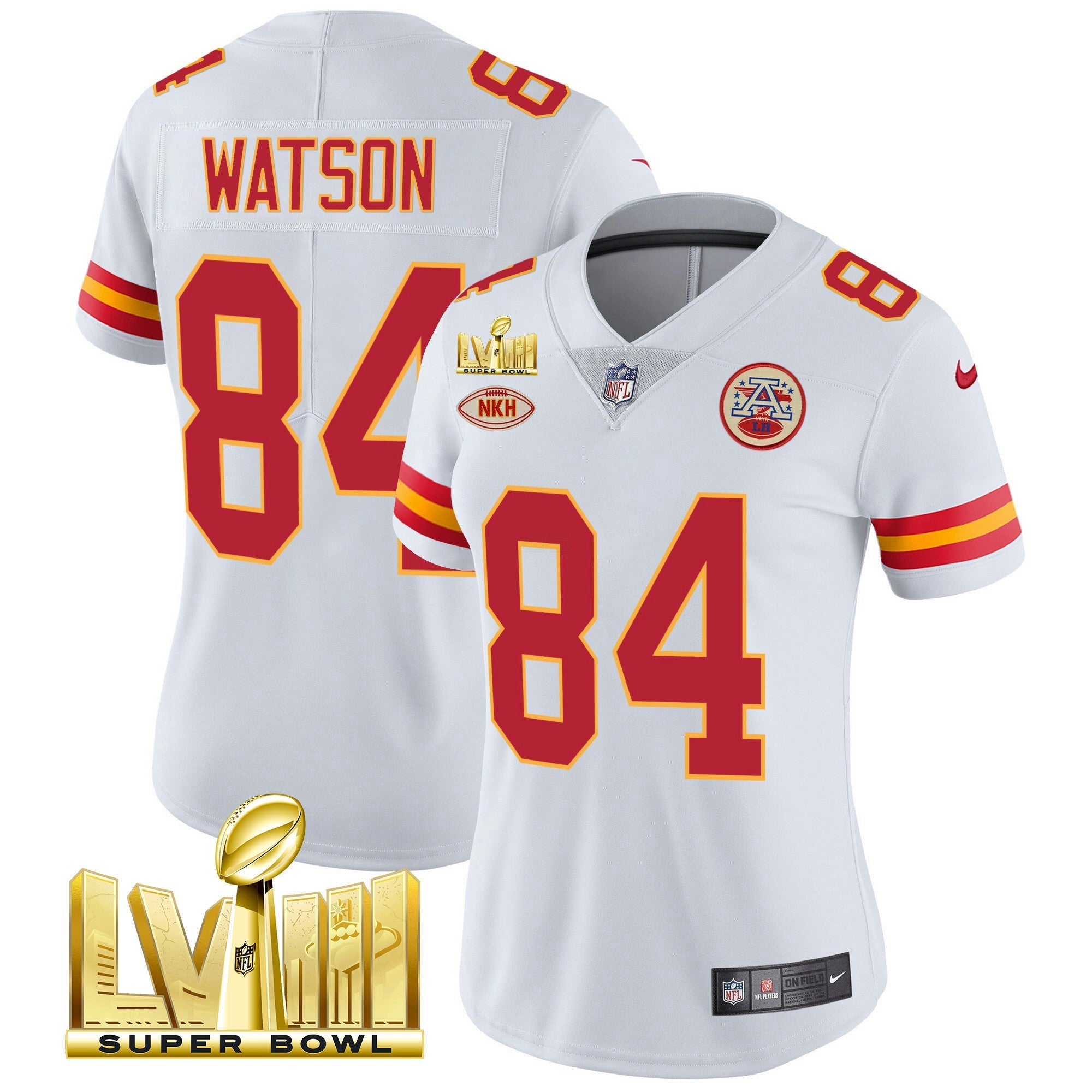 Camisa NFL Women’s Super Bowl LVIII Dourada Patch Vapor Jersey V2