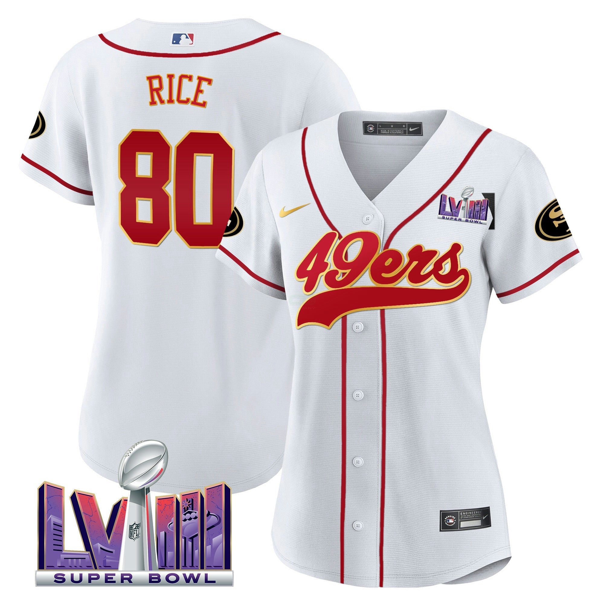 Camisa NFL Women’s Super Bowl LVIII Patch Jersey