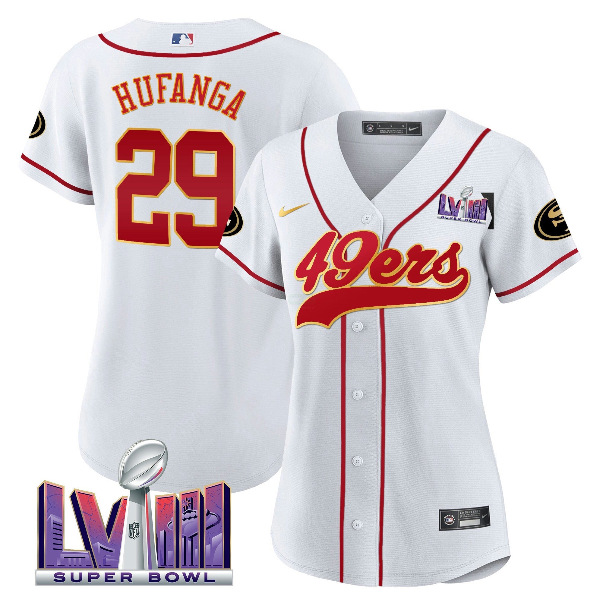 Camisa NFL Women’s Super Bowl LVIII Patch Jersey