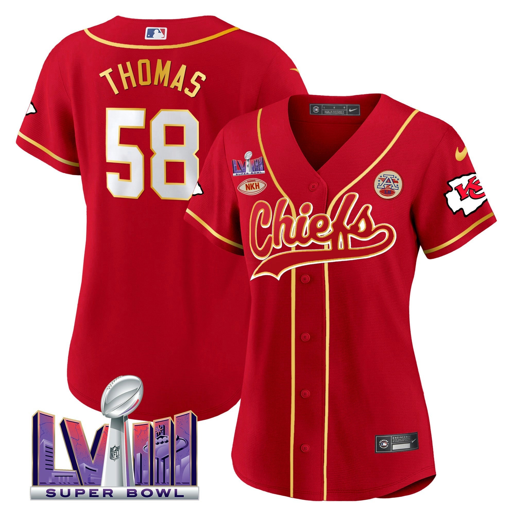 Camisa NFL Women’s Super Bowl LVIII Patch Jersey