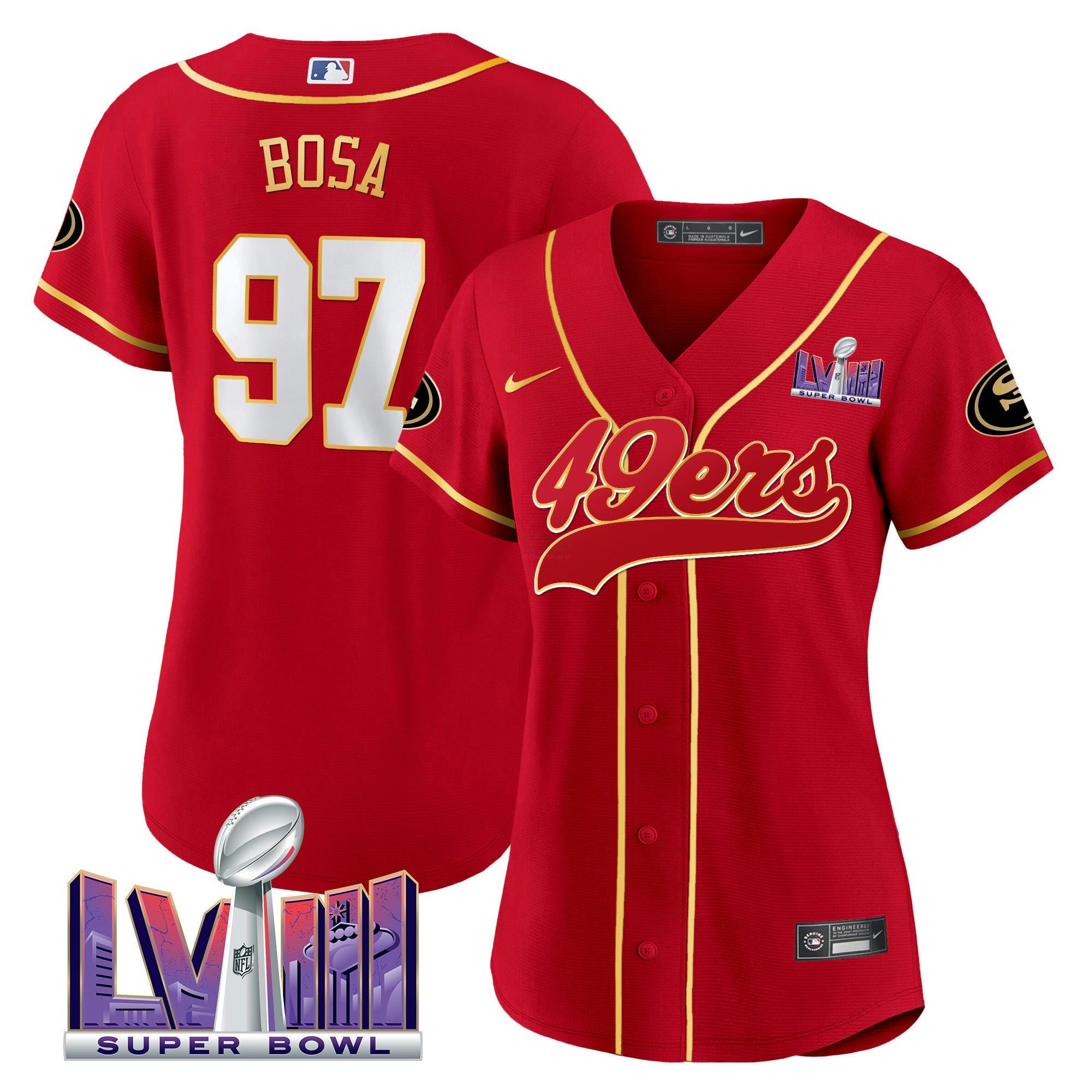 Camisa NFL Women’s Super Bowl LVIII Patch Jersey