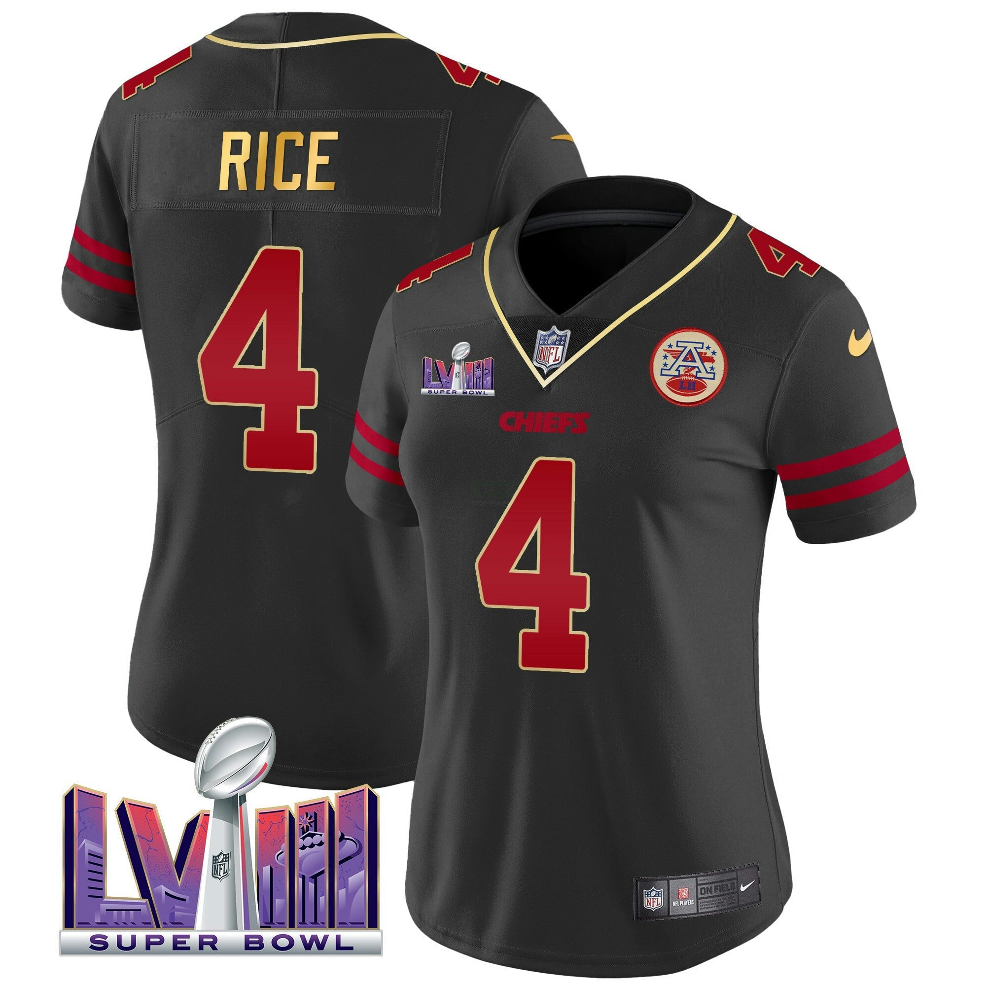 Camisa NFL Women’s Super Bowl LVIII Patch Vapor Jersey