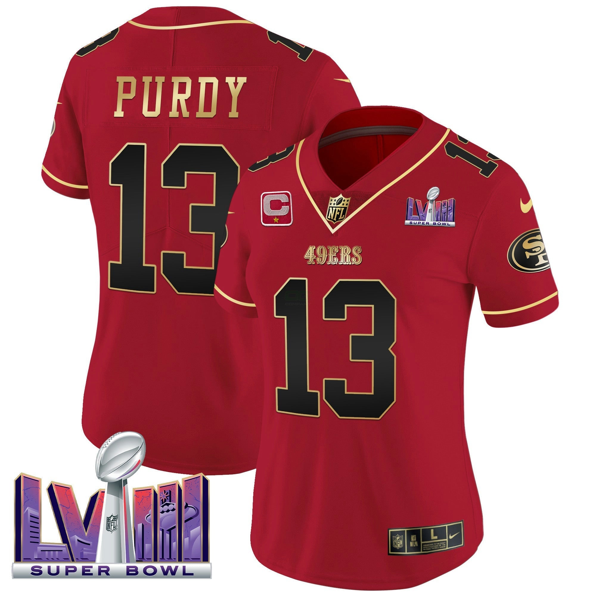 Camisa NFL Women’s Super Bowl LVIII Patch Vapor Jersey