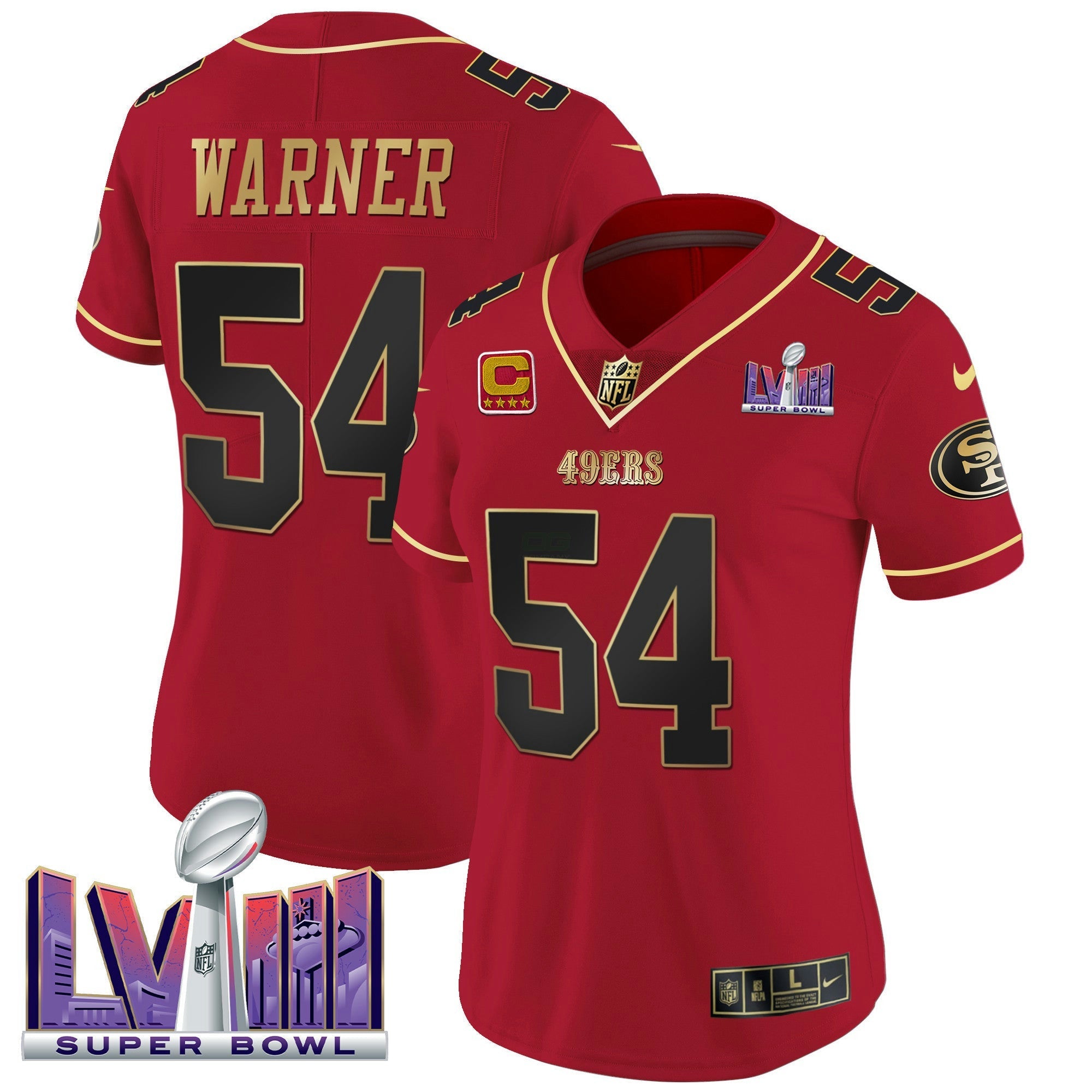 Camisa NFL Women’s Super Bowl LVIII Patch Vapor Jersey