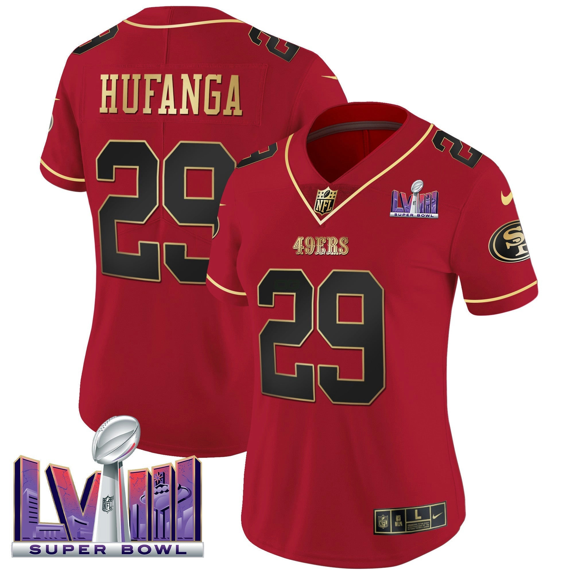 Camisa NFL Women’s Super Bowl LVIII Patch Vapor Jersey
