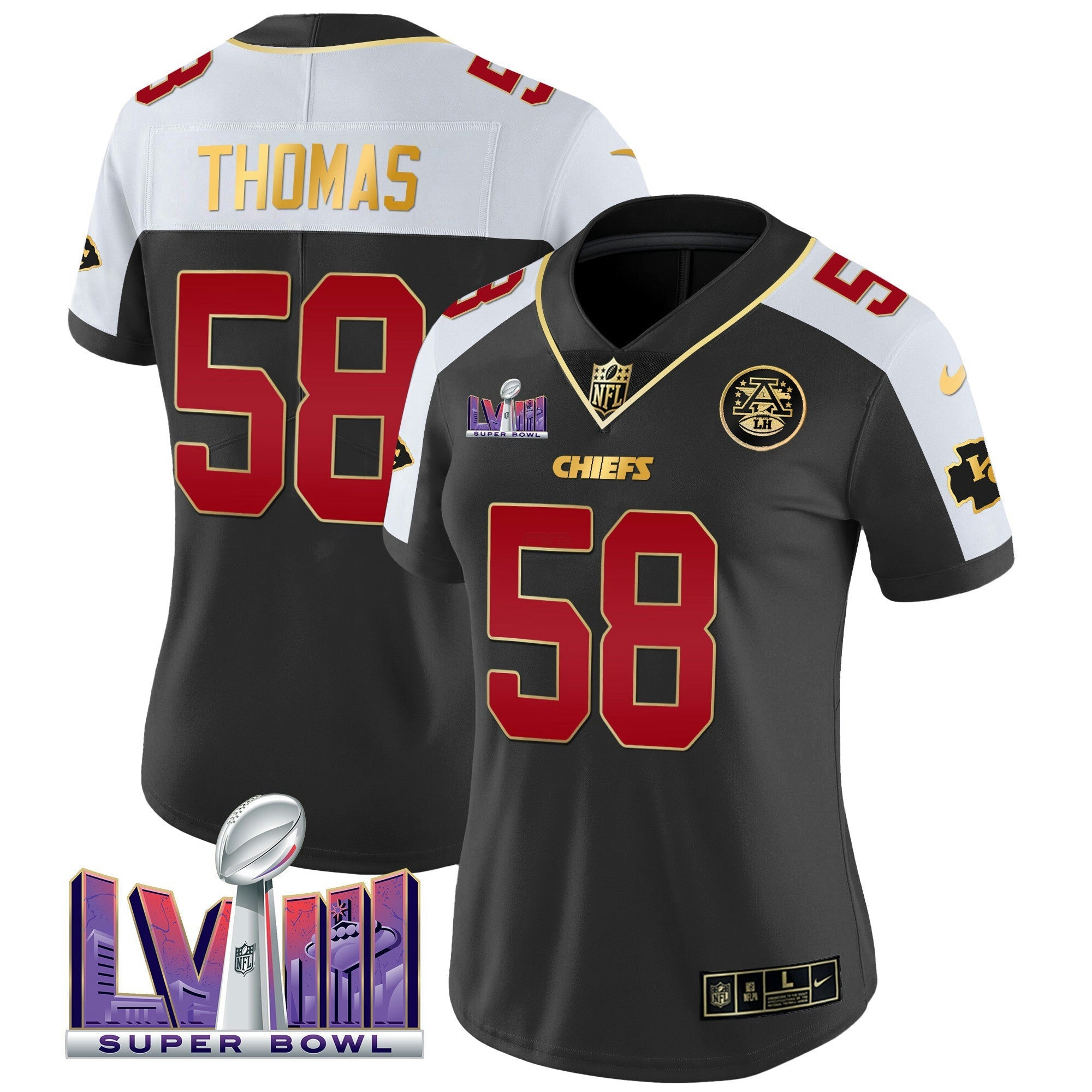 Camisa NFL Women’s Super Bowl LVIII Patch Vapor Jersey