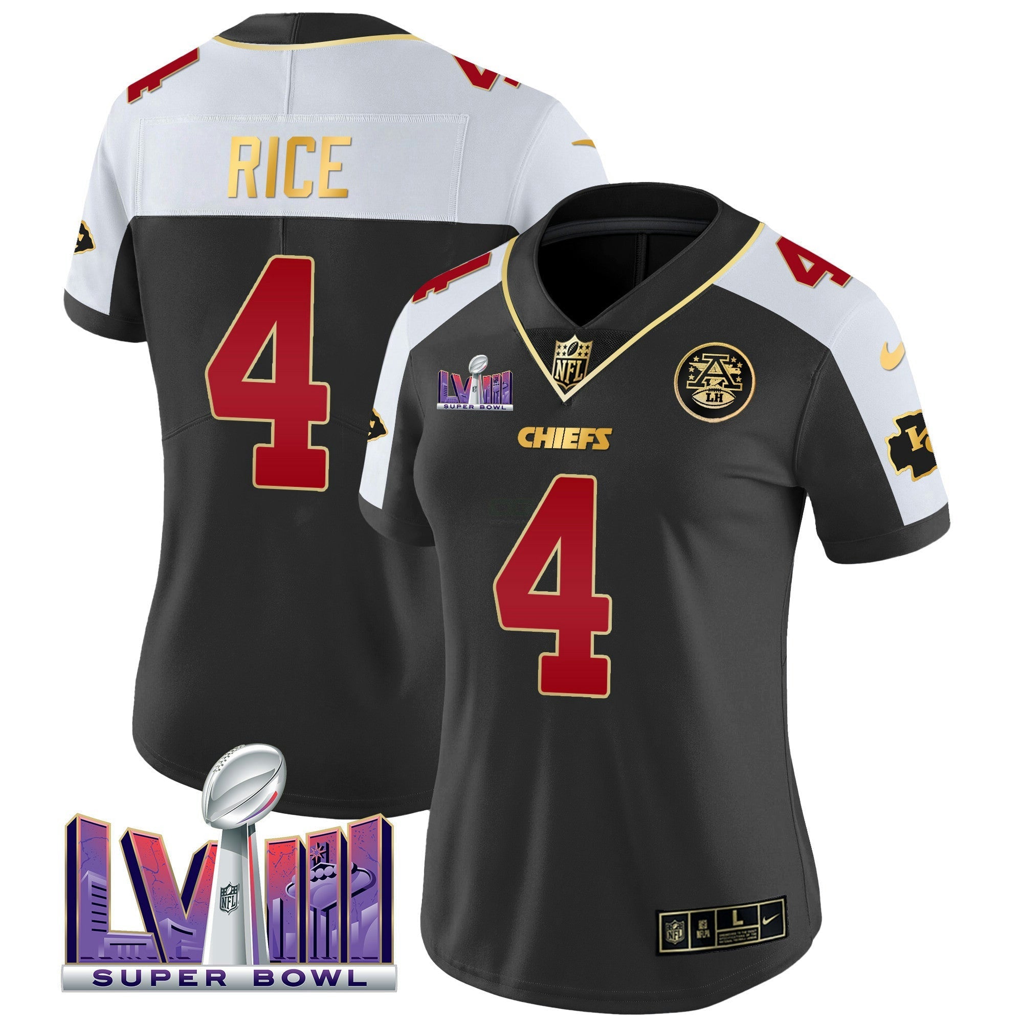 Camisa NFL Women’s Super Bowl LVIII Patch Vapor Jersey