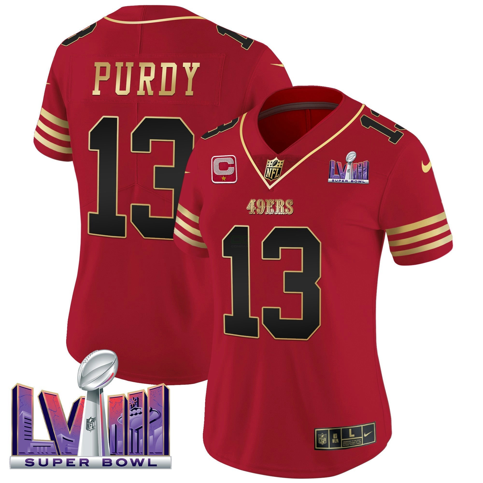 Camisa NFL Women’s Super Bowl LVIII Patch Vapor Jersey
