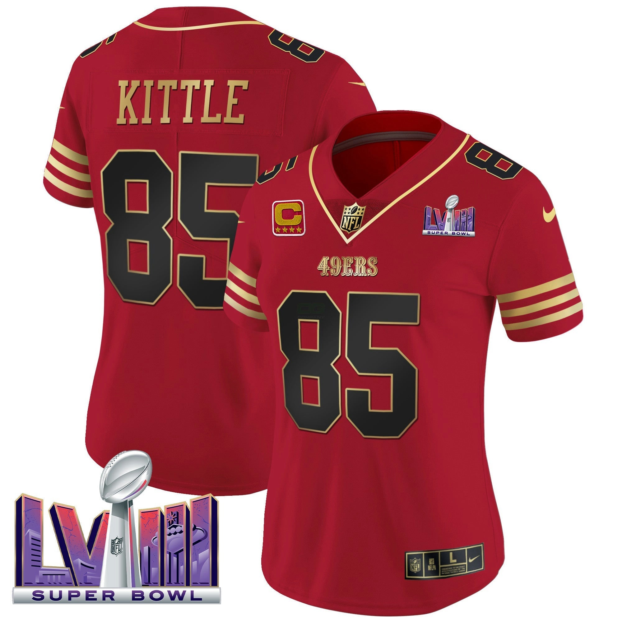Camisa NFL Women’s Super Bowl LVIII Patch Vapor Jersey