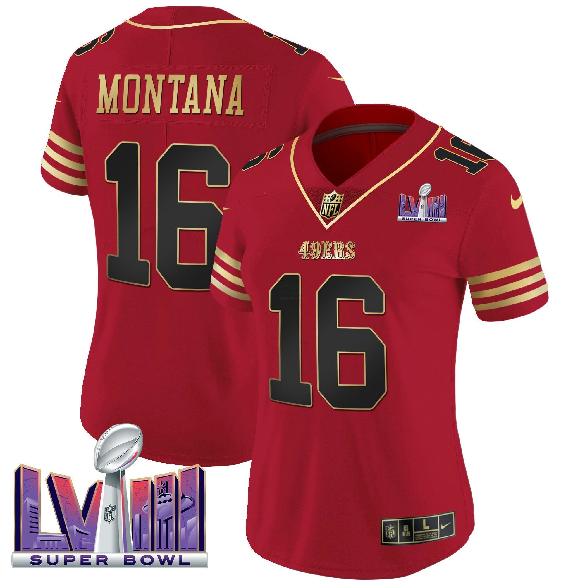Camisa NFL Women’s Super Bowl LVIII Patch Vapor Jersey