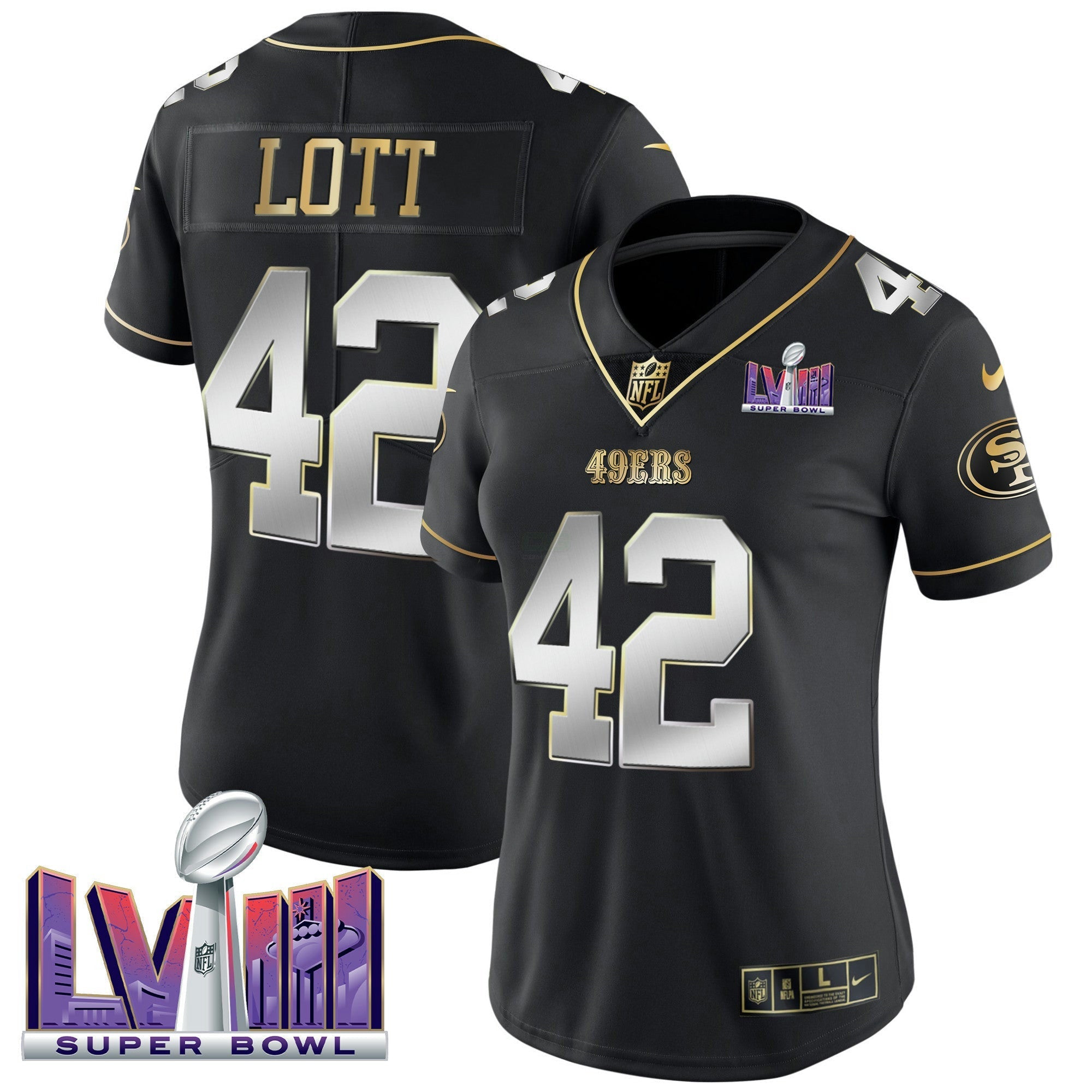 Camisa NFL Women’s Super Bowl LVIII Patch Vapor Jersey