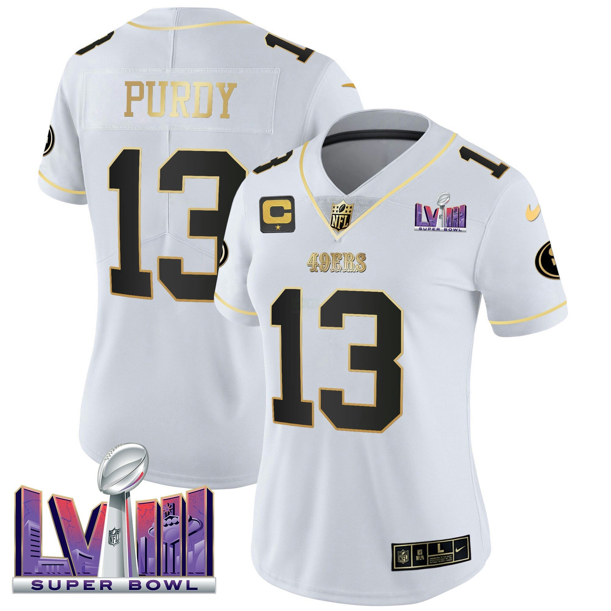 Camisa NFL Women’s Super Bowl LVIII Patch Vapor Jersey V2