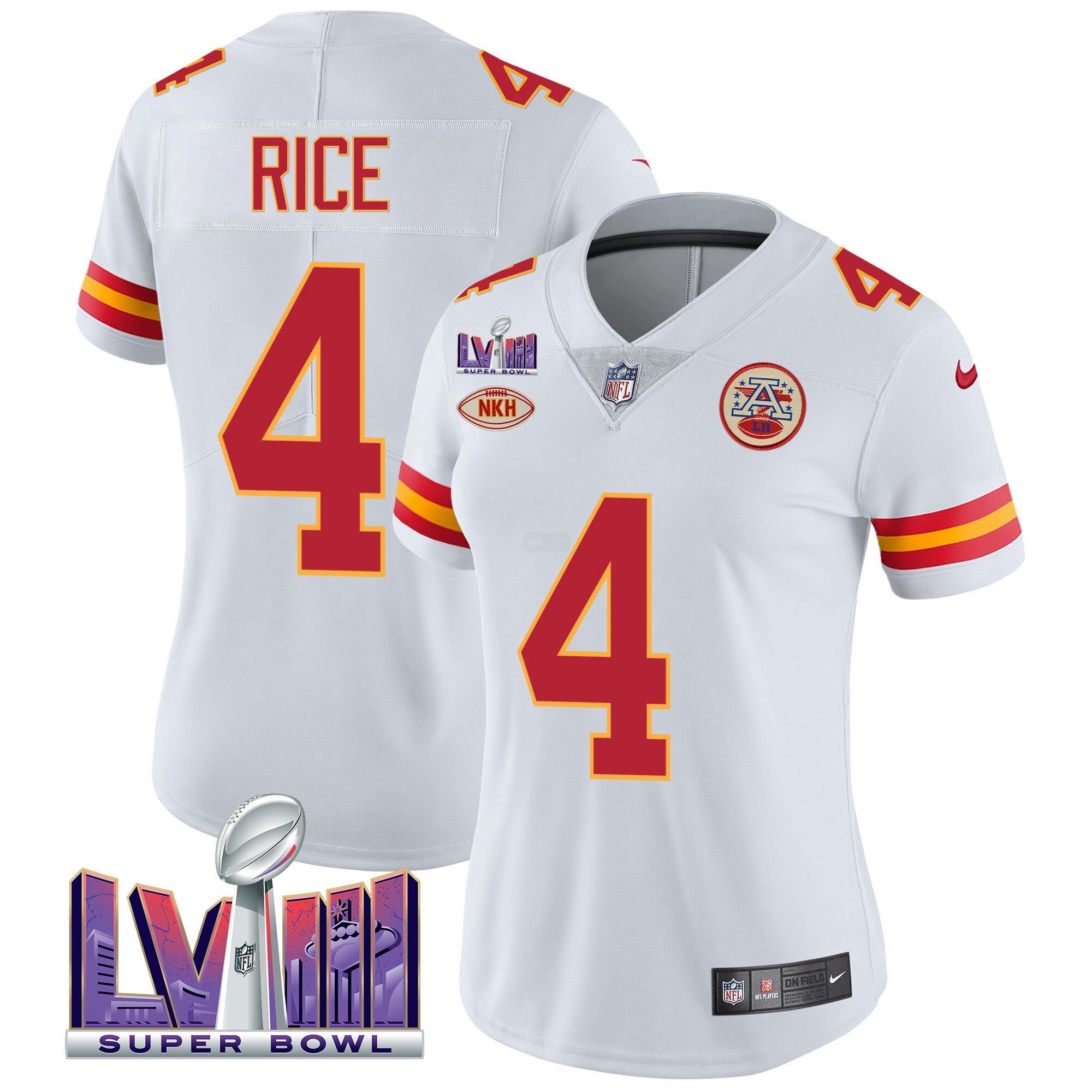 Camisa NFL Women’s Super Bowl LVIII Patch Vapor Jersey V2