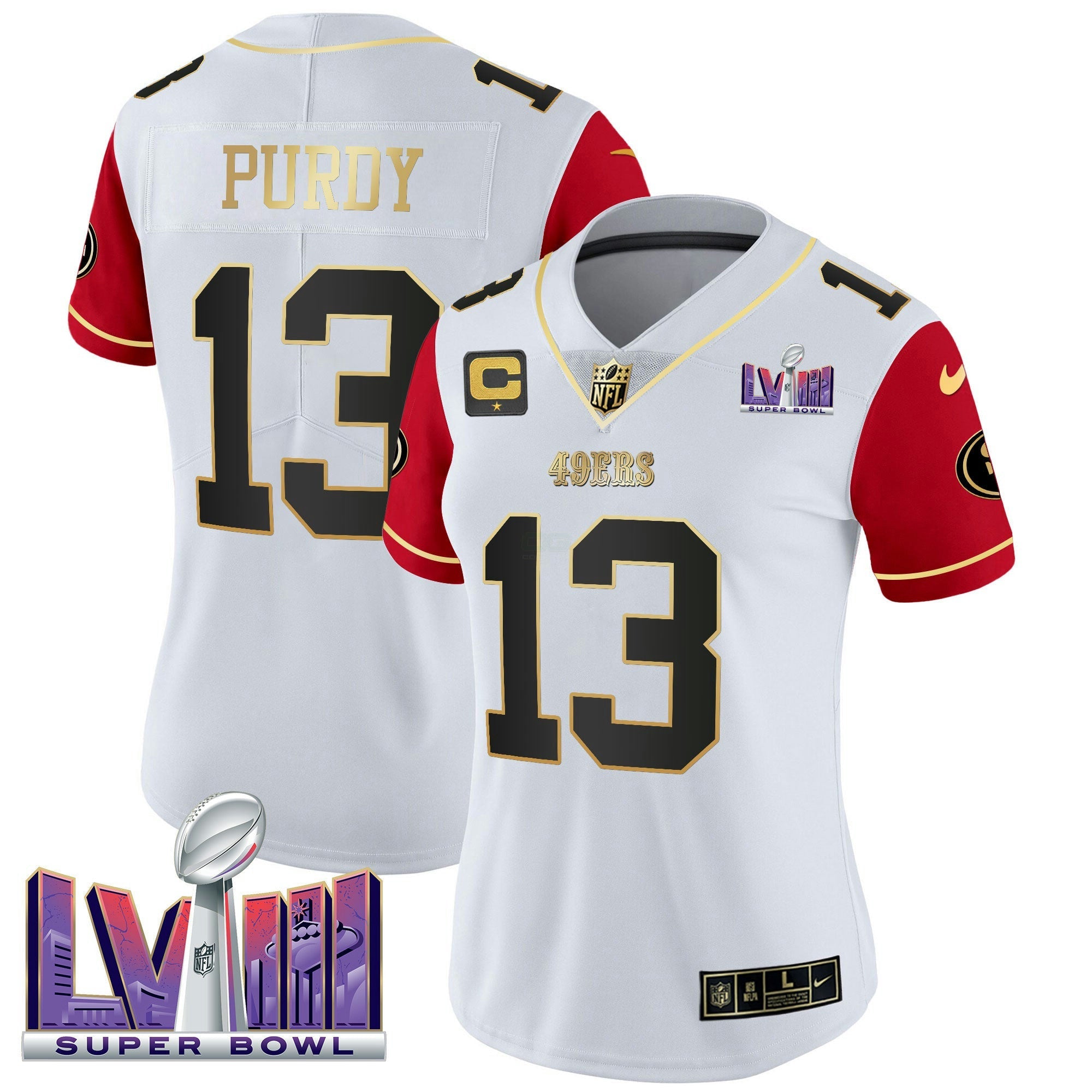 Camisa NFL Women’s Super Bowl LVIII Patch Vapor Jersey V2
