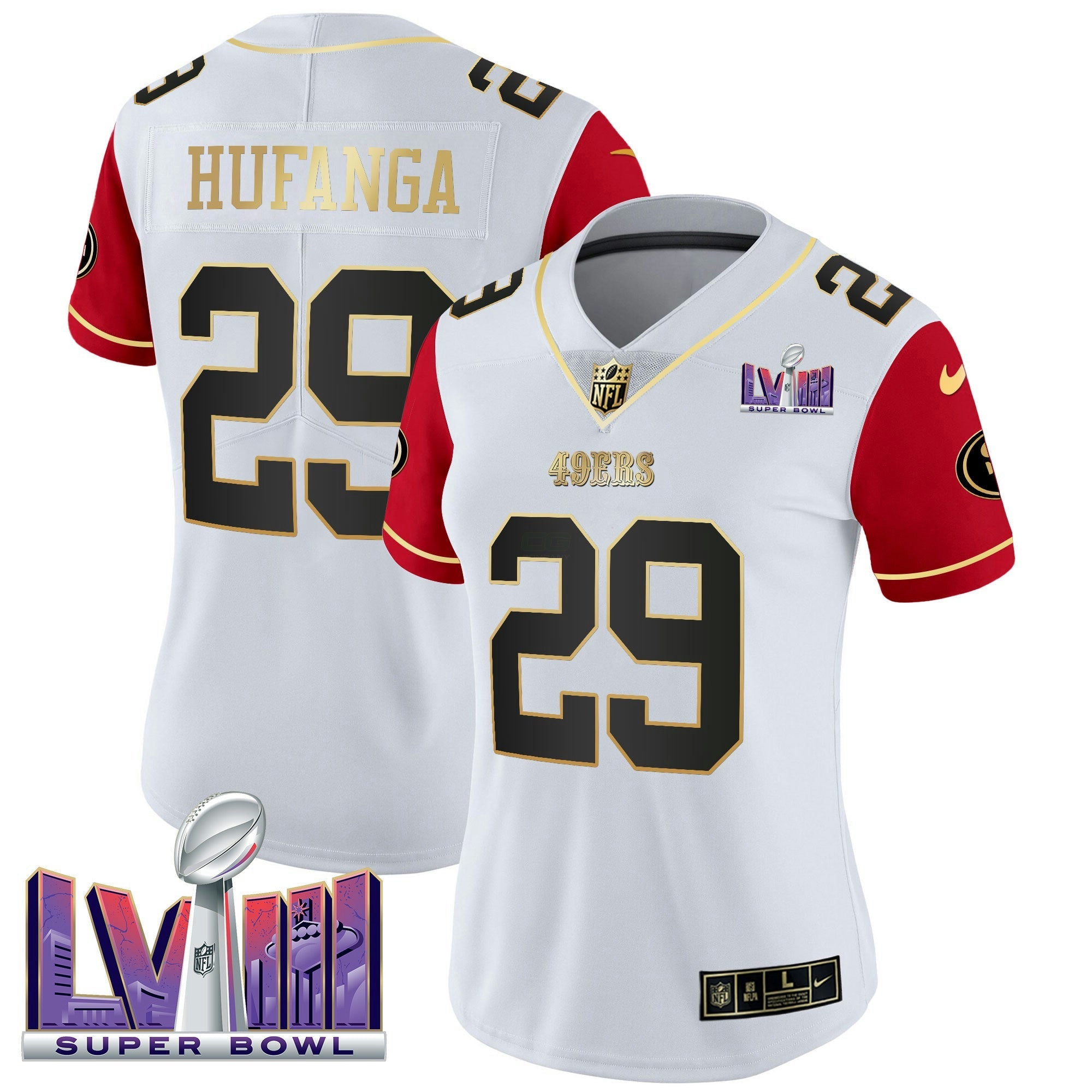 Camisa NFL Women’s Super Bowl LVIII Patch Vapor Jersey V2