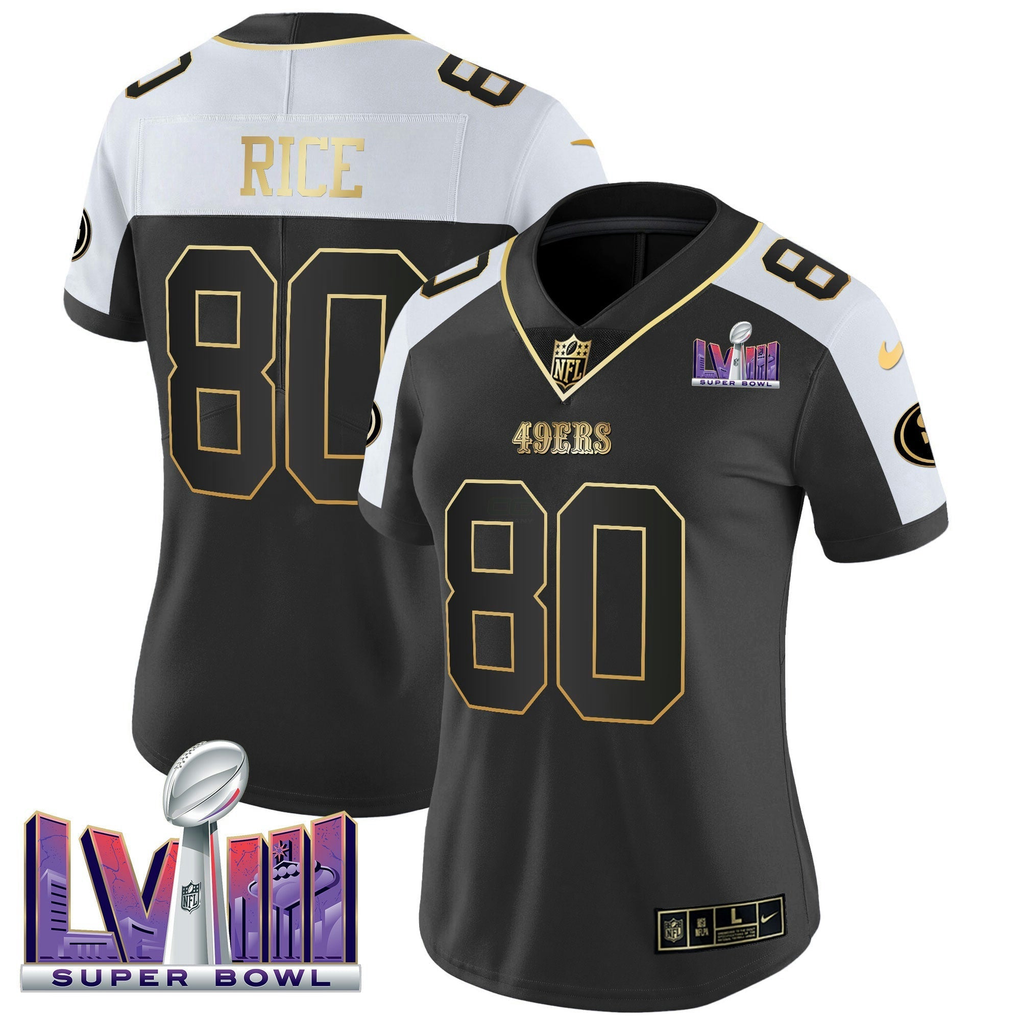 Camisa NFL Women’s Super Bowl LVIII Patch Vapor Jersey V2