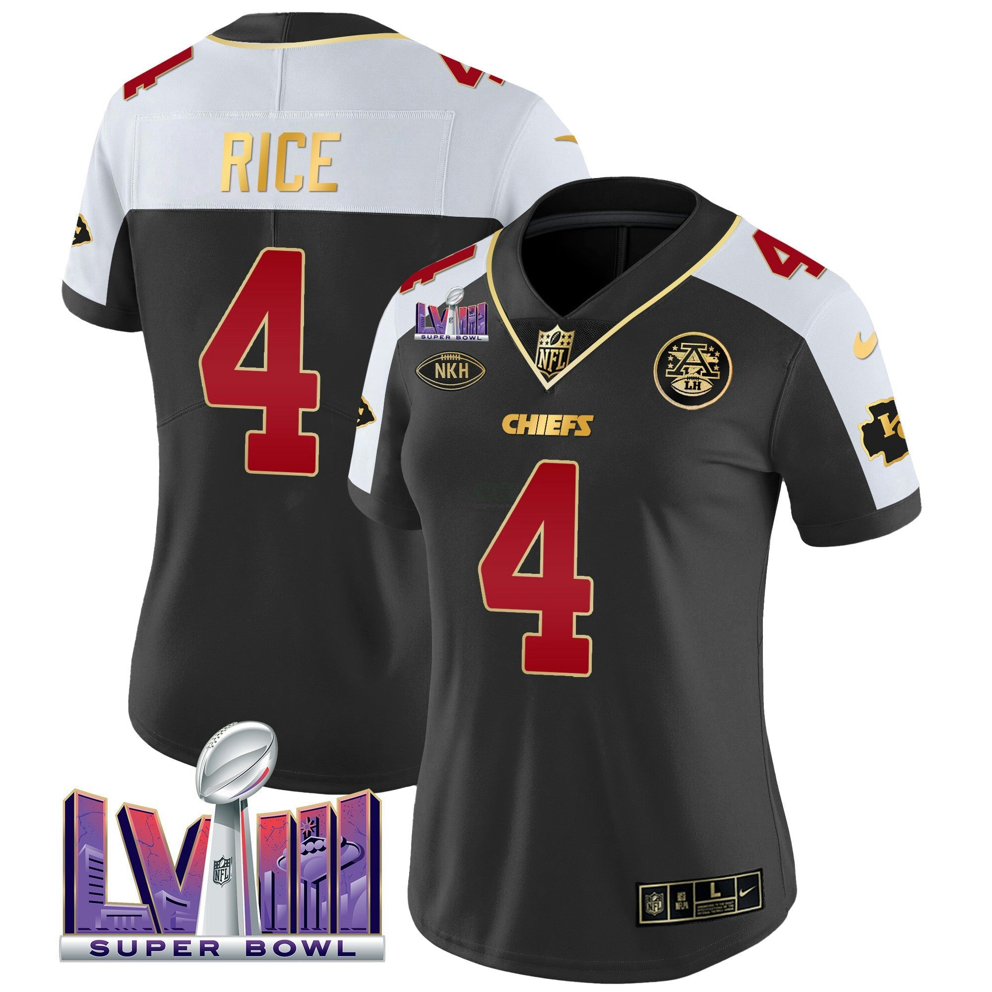 Camisa NFL Women’s Super Bowl LVIII Patch Vapor Jersey V2