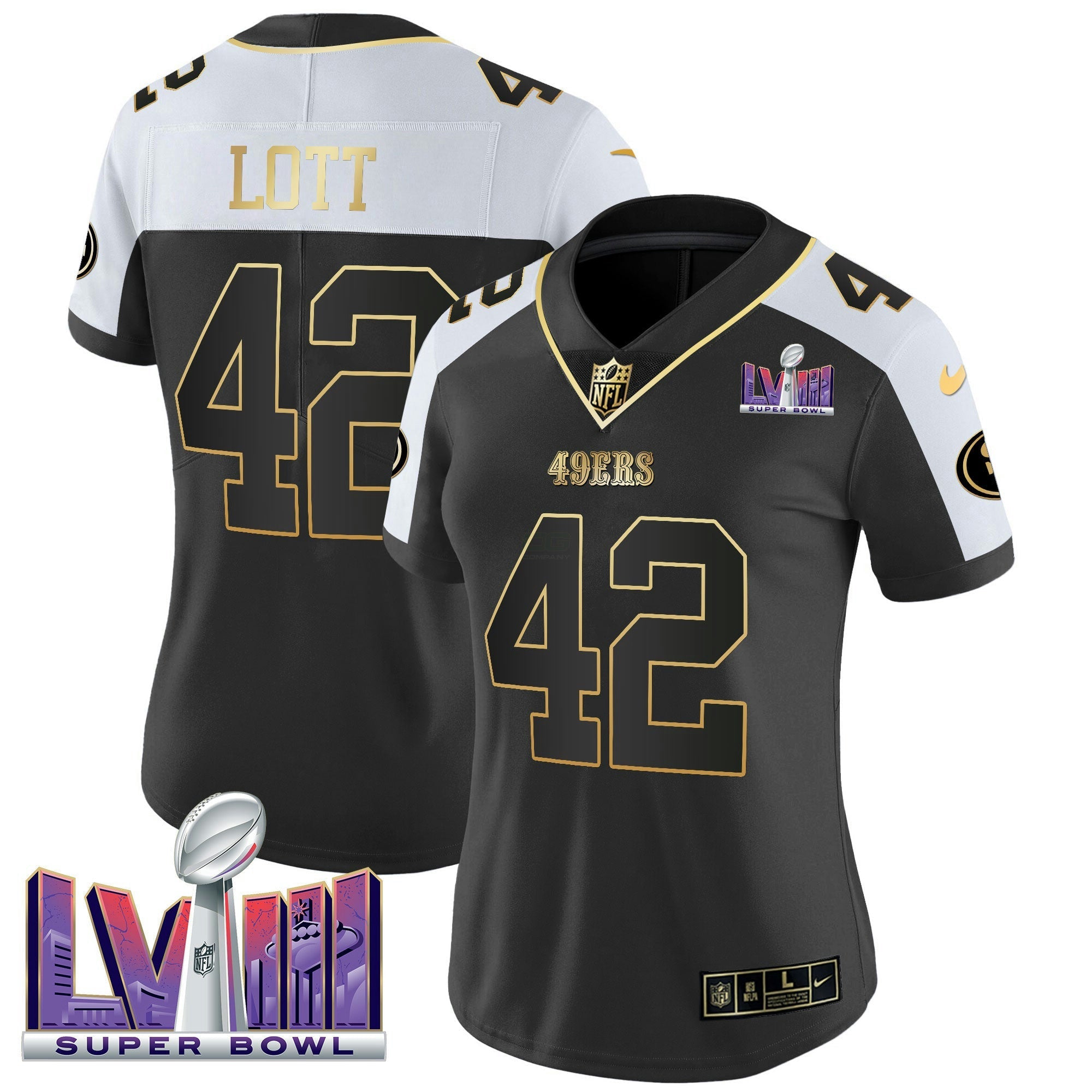 Camisa NFL Women’s Super Bowl LVIII Patch Vapor Jersey V2