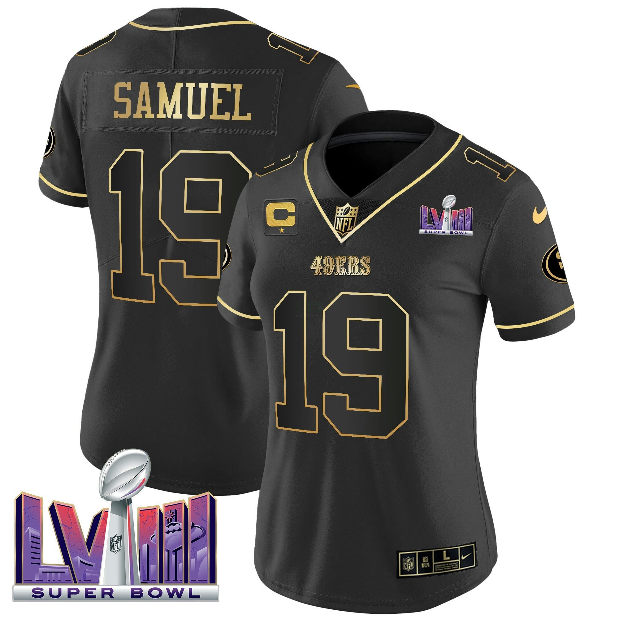 Camisa NFL Women’s Super Bowl LVIII Patch Vapor Jersey V2