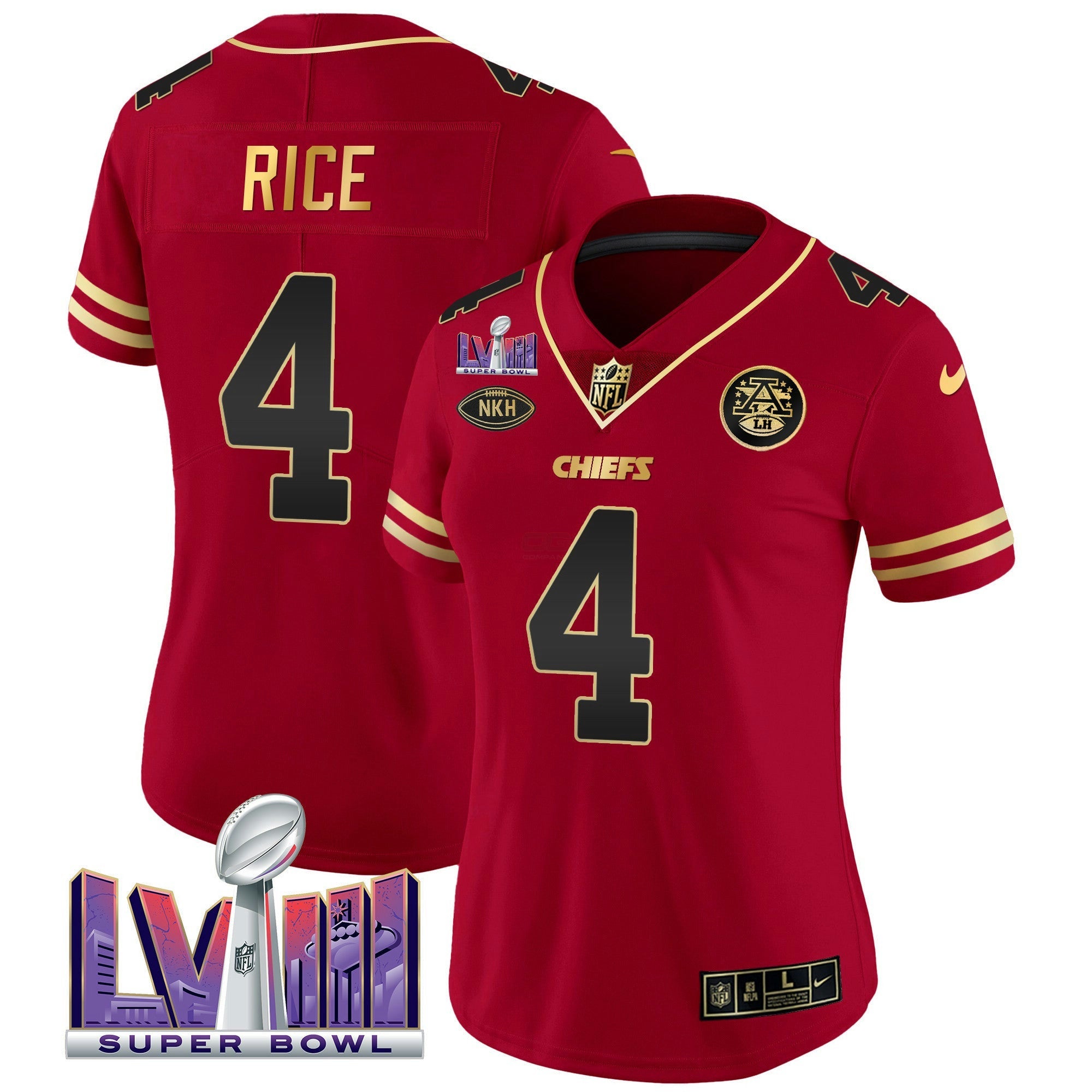 Camisa NFL Women’s Super Bowl LVIII Patch Vapor Jersey V2