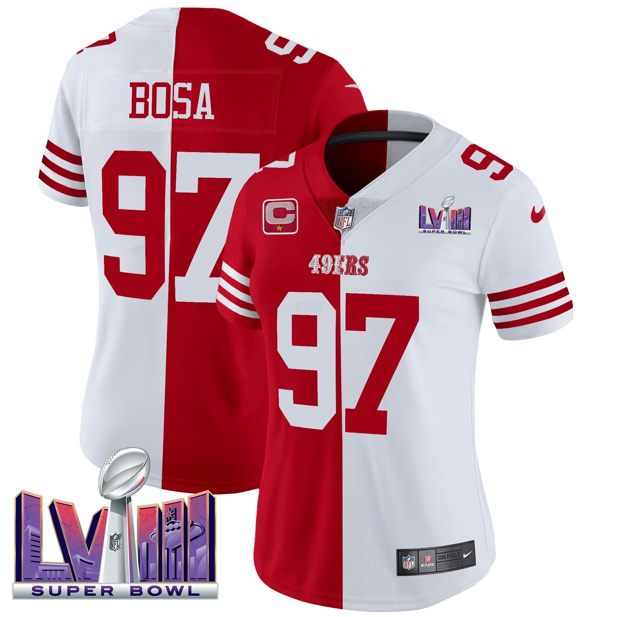 Camisa NFL Women’s Super Bowl LVIII Patch Vapor Jersey V2