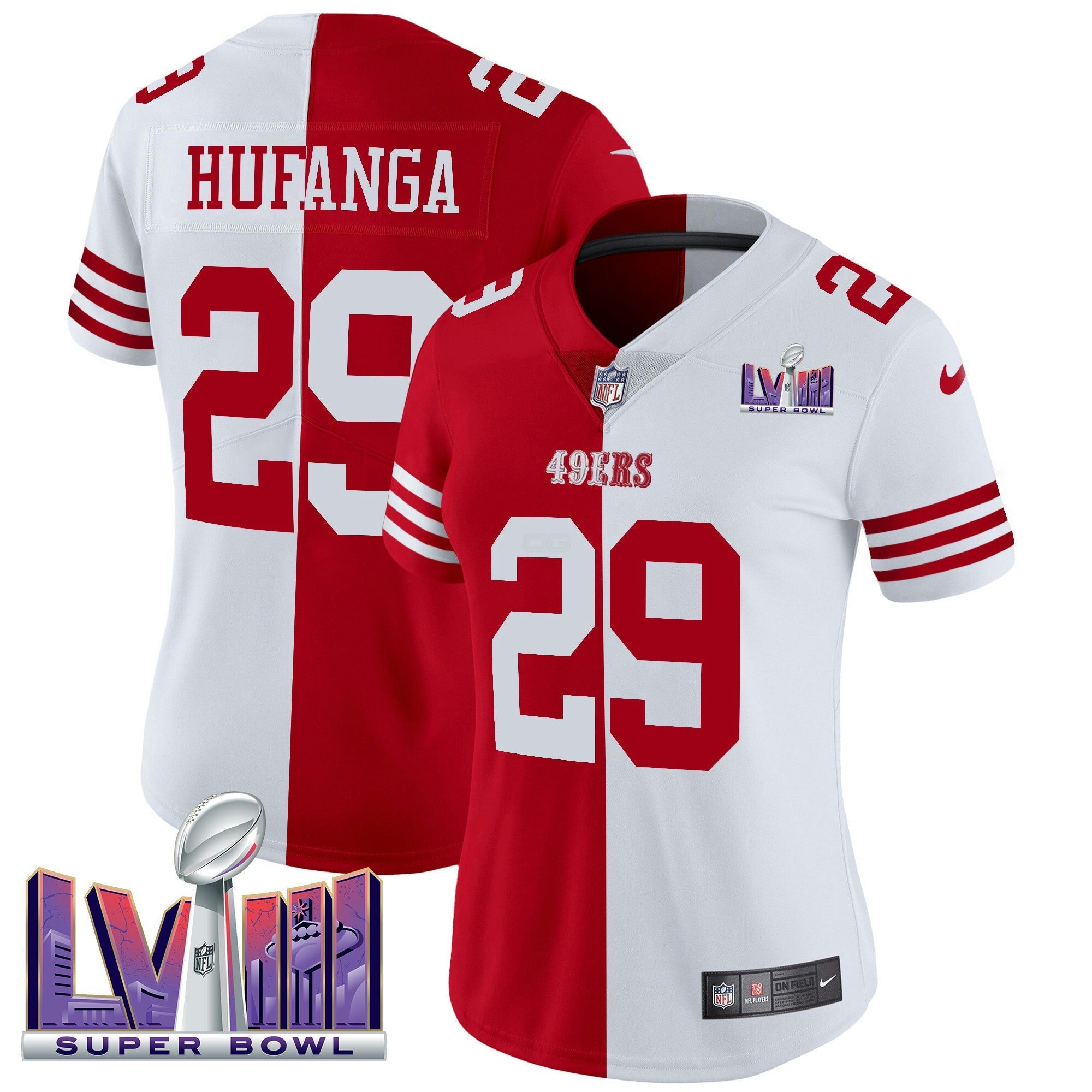 Camisa NFL Women’s Super Bowl LVIII Patch Vapor Jersey V2